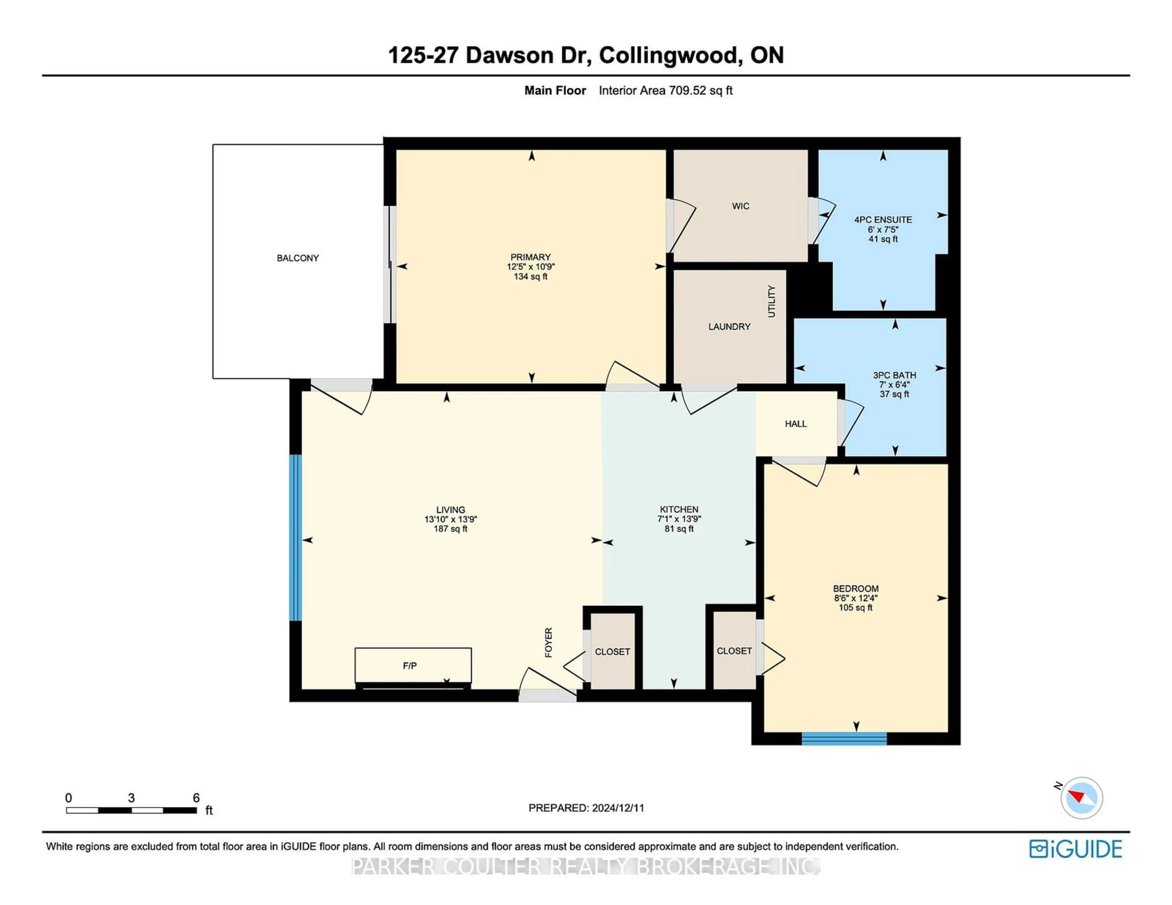 Floor plan for 27 Dawson Dr #125, Collingwood Ontario L9Y 5B4