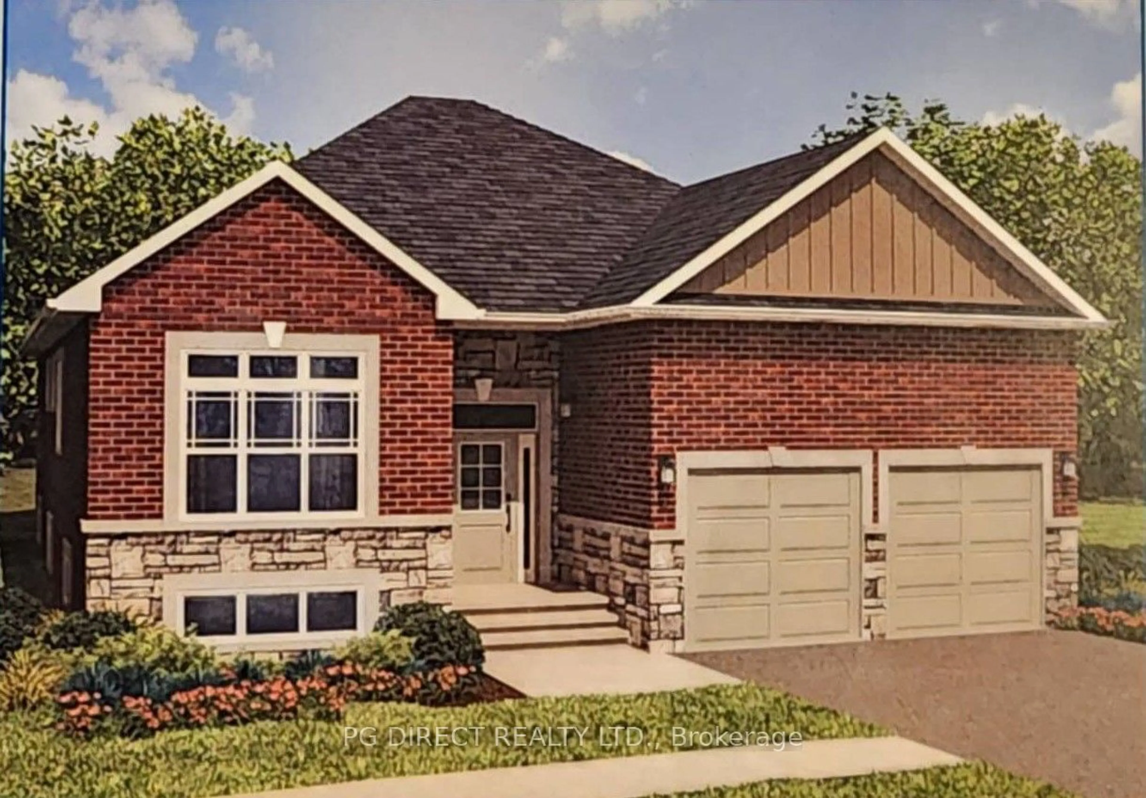 Home with brick exterior material, street for 3153 Monarch Dr, Orillia Ontario L3V 7X1