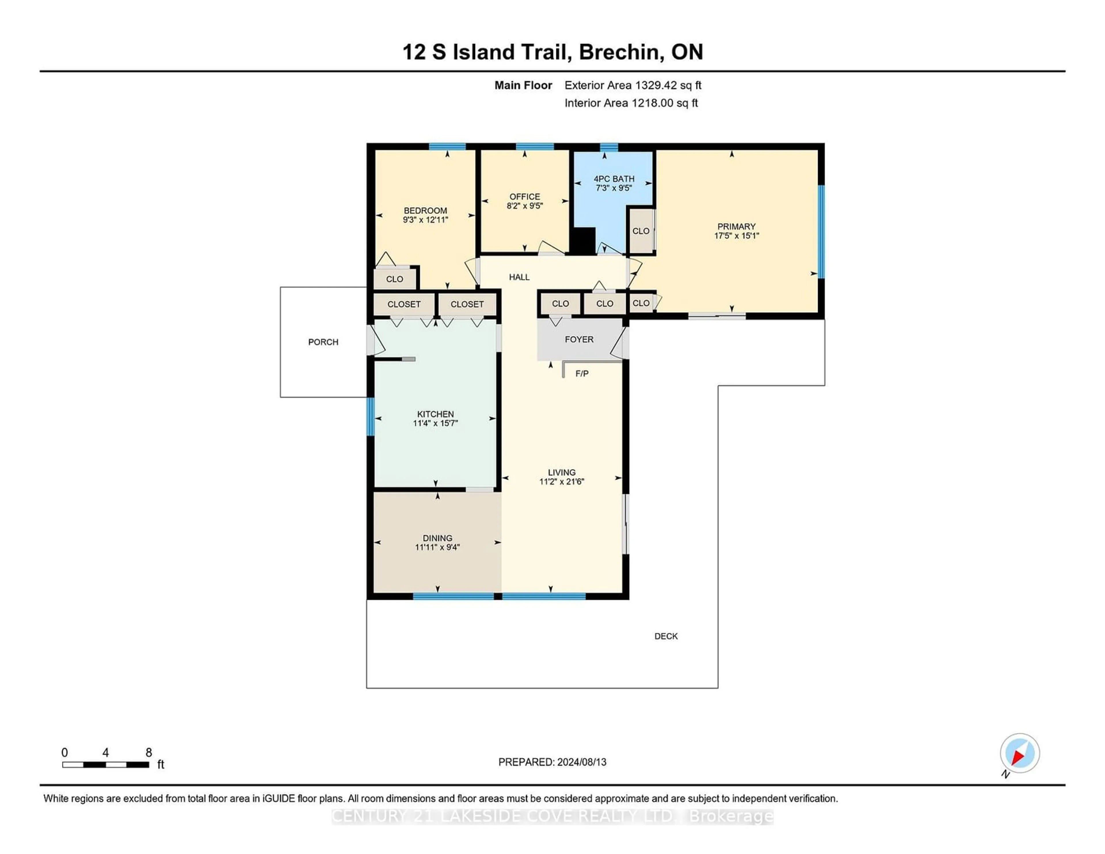 Floor plan for 12 South Island Tr, Ramara Ontario L0K 1B0