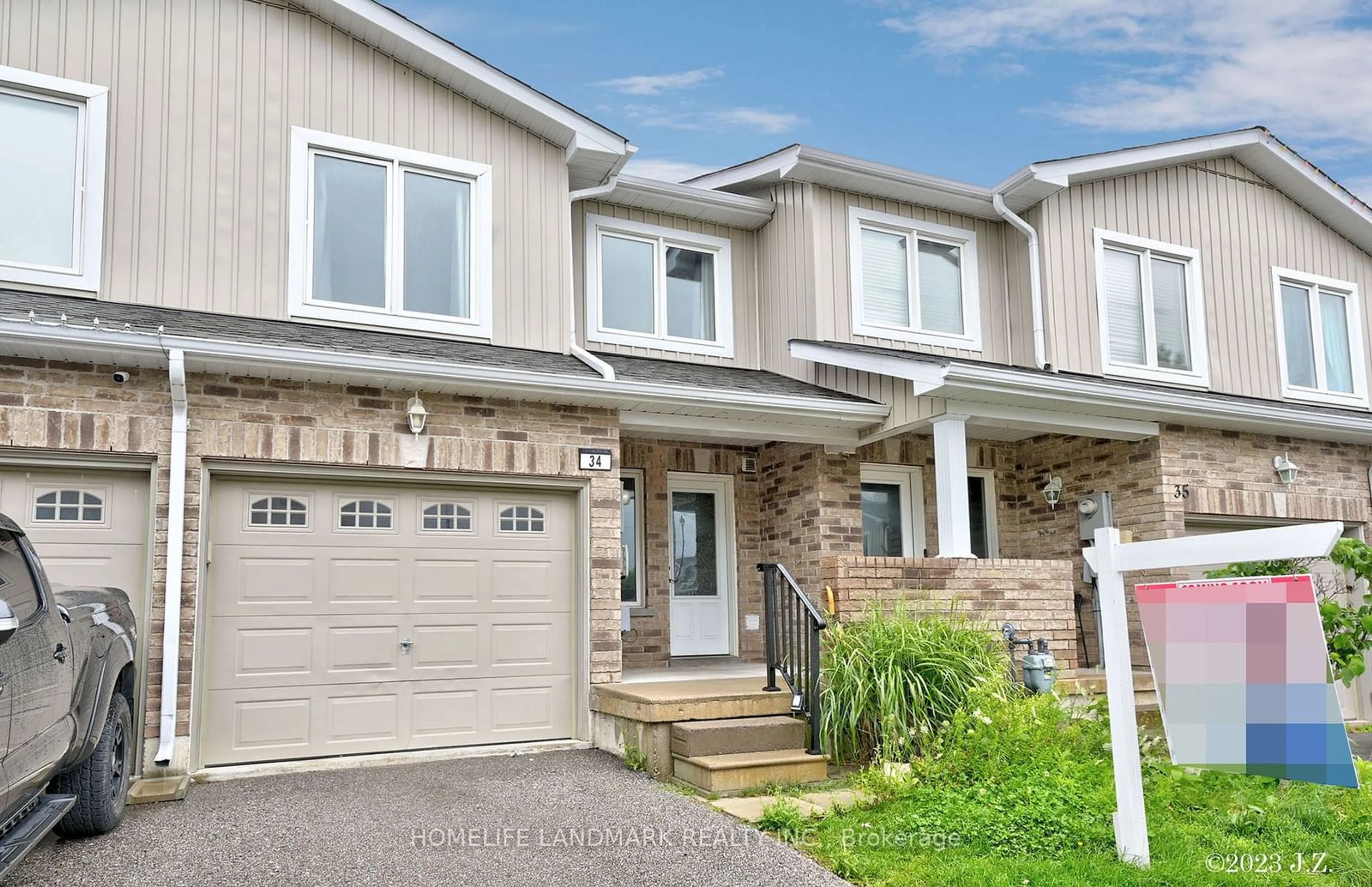 Home with brick exterior material, street for 75 Prince William Way #34, Barrie Ontario L4N 7P5