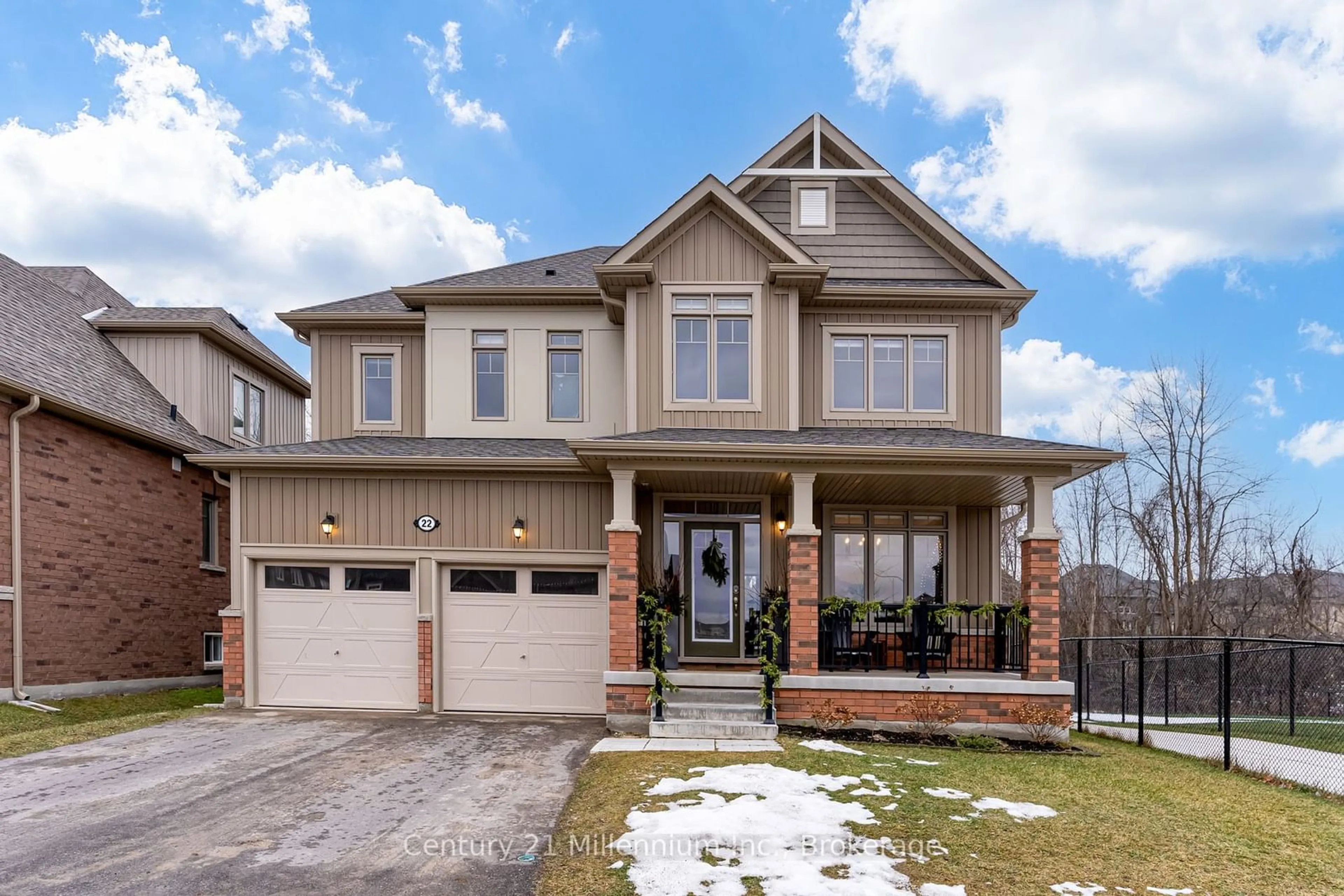 Home with brick exterior material, street for 22 Kirby Ave, Collingwood Ontario L9Y 3W8