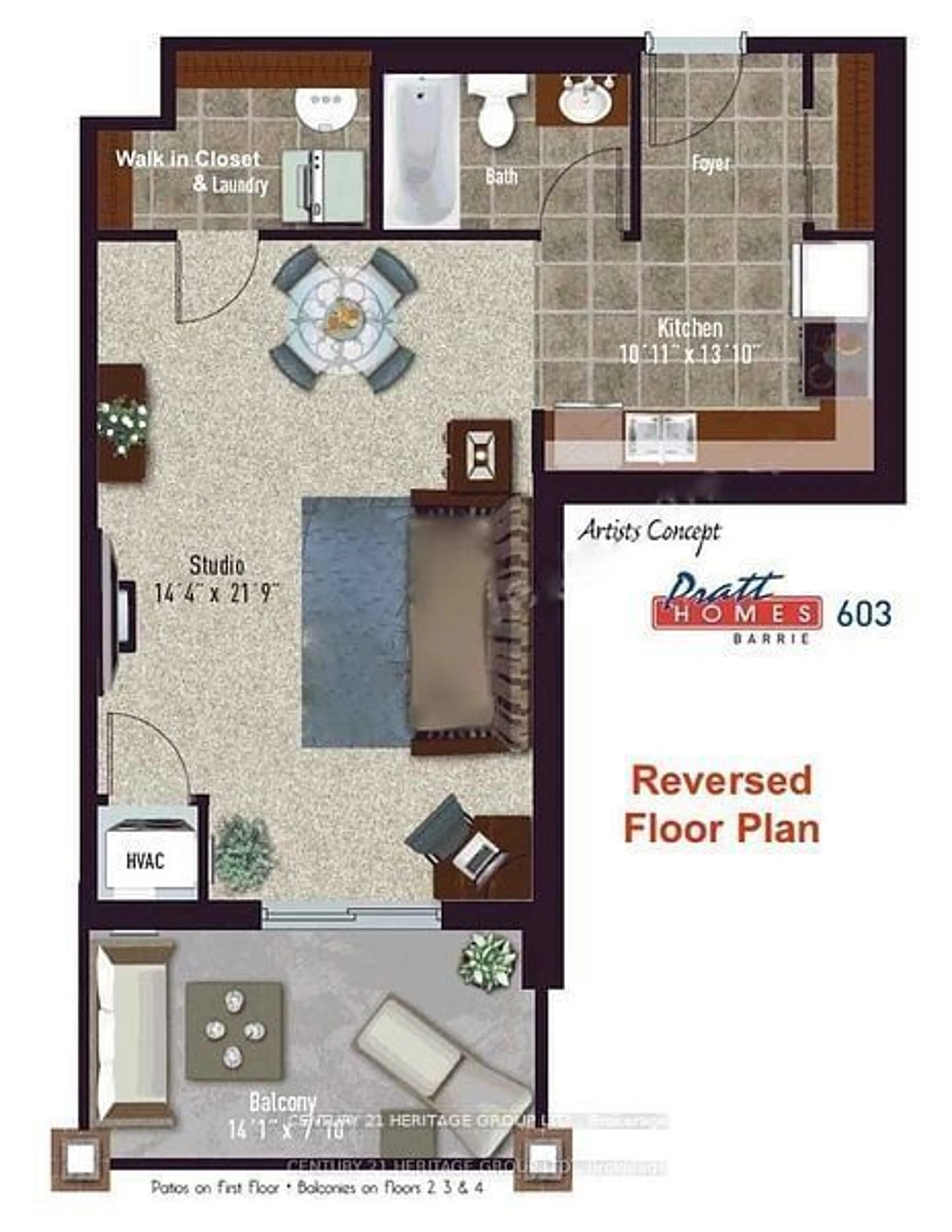 Floor plan for 43 Ferndale Dr #204, Barrie Ontario L4N 5W6