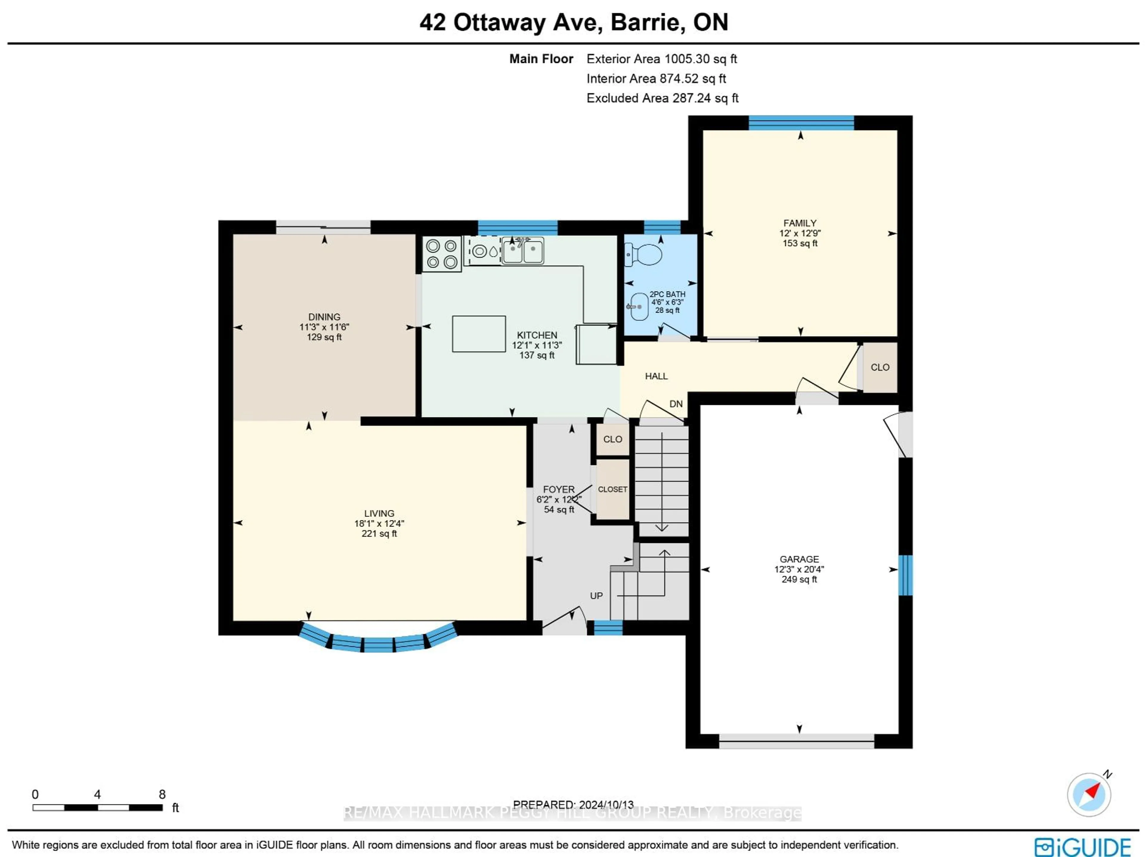 Floor plan for 42 Ottaway Ave, Barrie Ontario L4M 2W9