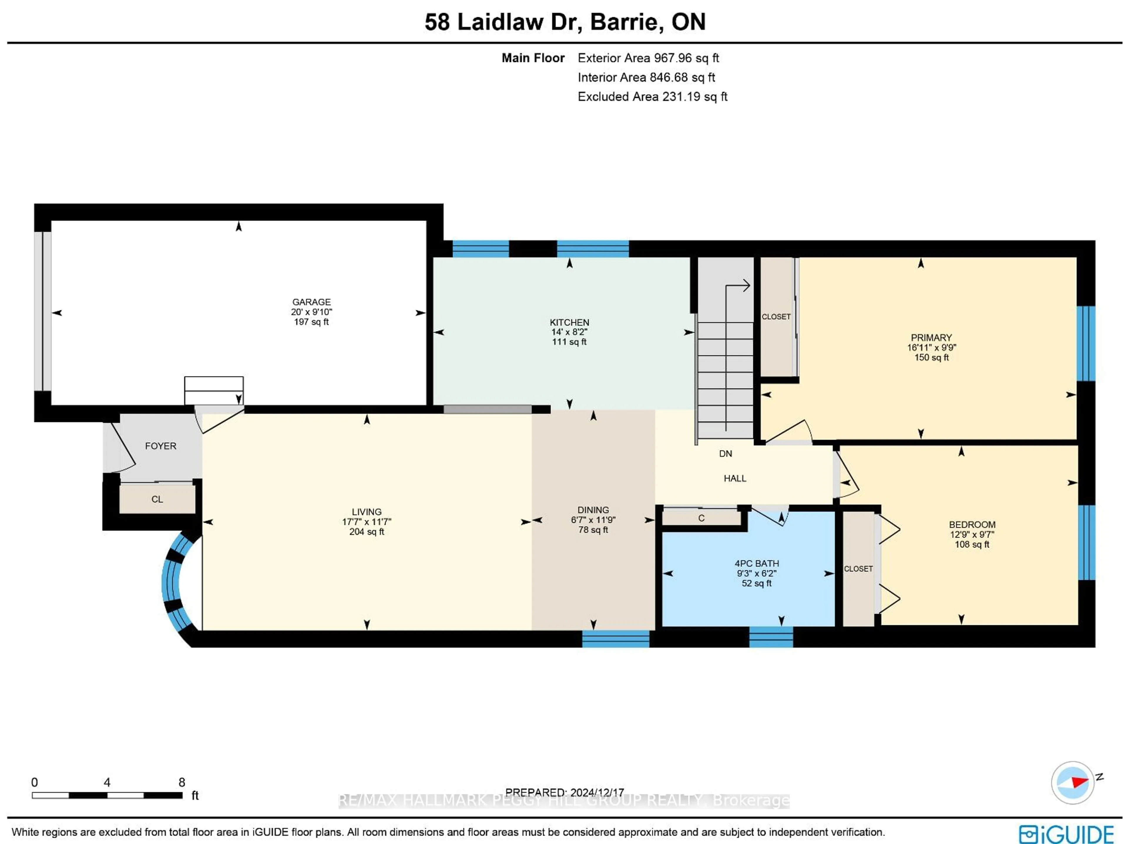 Floor plan for 58 Laidlaw Dr, Barrie Ontario L4N 7W2