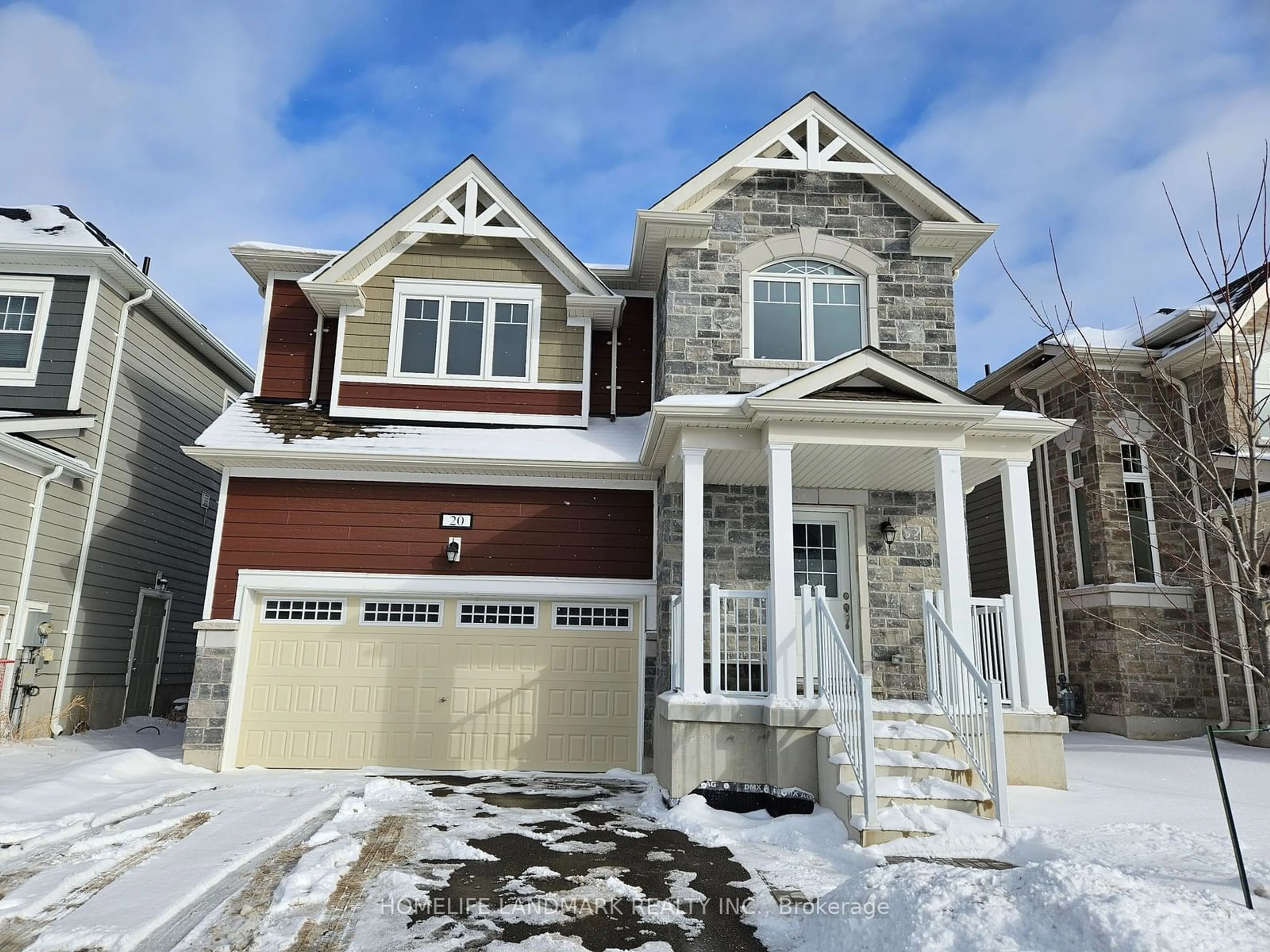 Home with brick exterior material, street for 20 Sandhill Crane Dr, Wasaga Beach Ontario L9Z 0J6