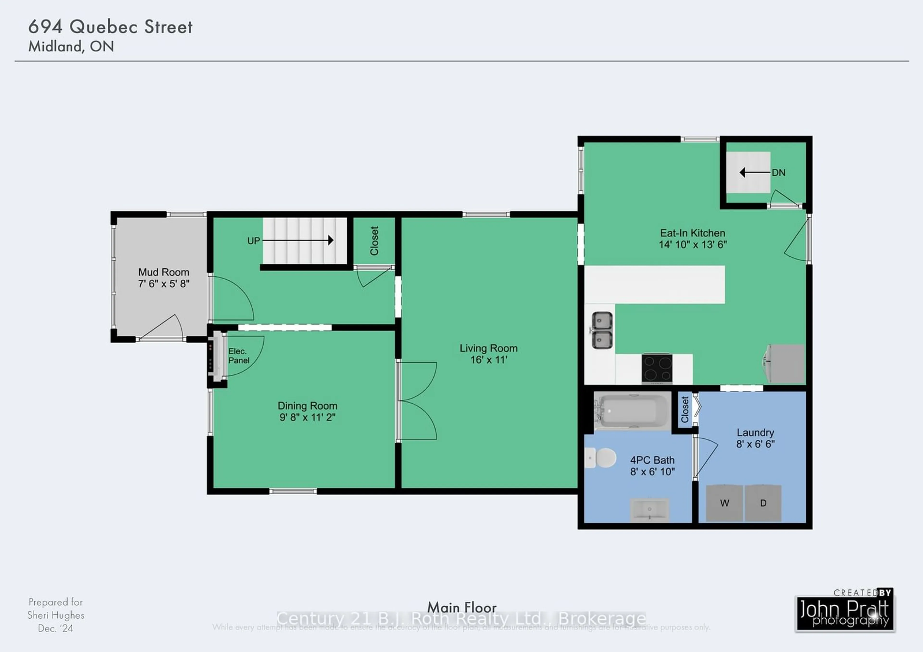 Floor plan for 694 Quebec St, Midland Ontario L4R 1E4