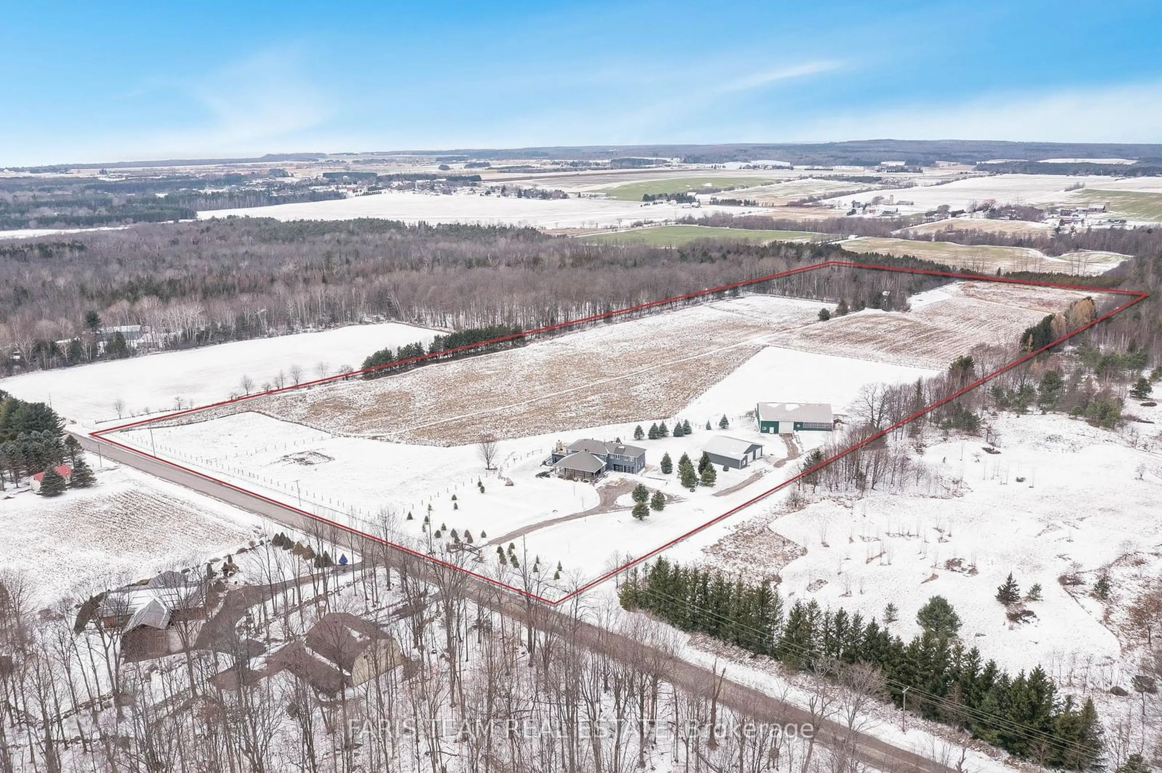 A pic from outside/outdoor area/front of a property/back of a property/a pic from drone, mountain view for 130 Concession 15, Tiny Ontario L9M 0N8