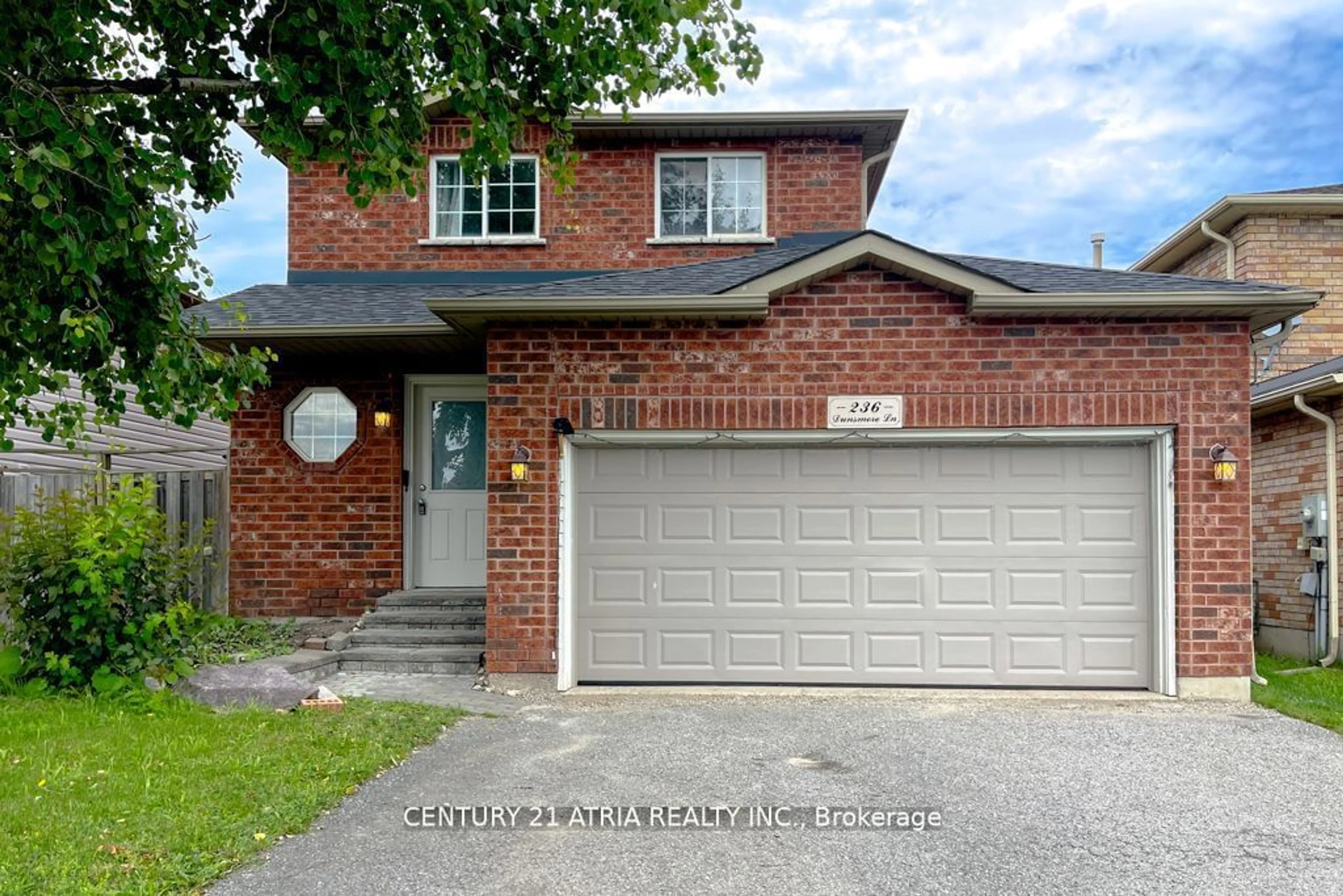 Home with brick exterior material, street for 236 Dunsmore Lane, Barrie Ontario L4M 7A4