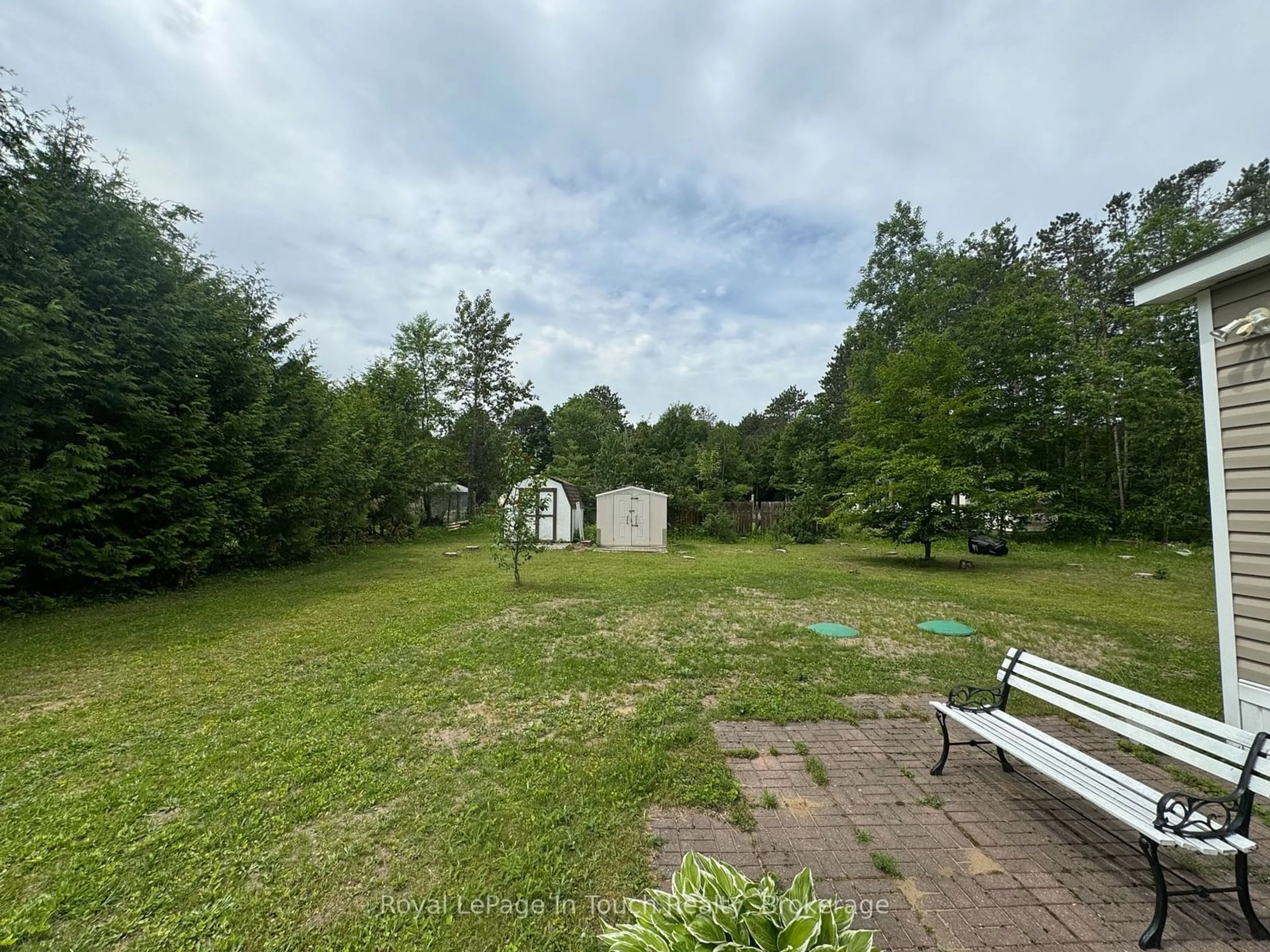 A pic from outside/outdoor area/front of a property/back of a property/a pic from drone, forest/trees view for 5263 Elliot Sdrd #2, Tay Ontario L4R 4K3