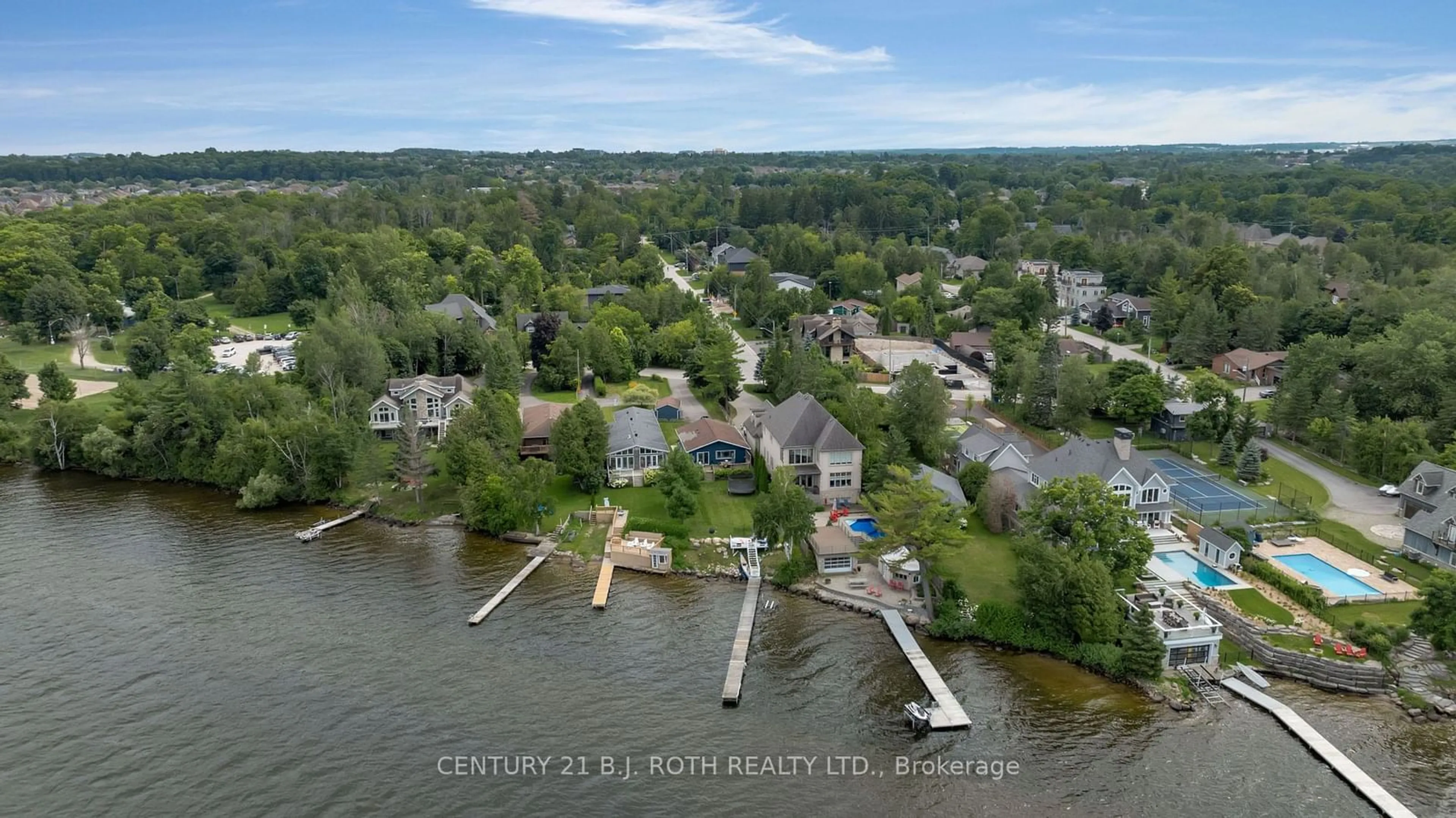 A pic from outside/outdoor area/front of a property/back of a property/a pic from drone, water/lake/river/ocean view for 56 Gray Lane, Barrie Ontario L4N 7T1