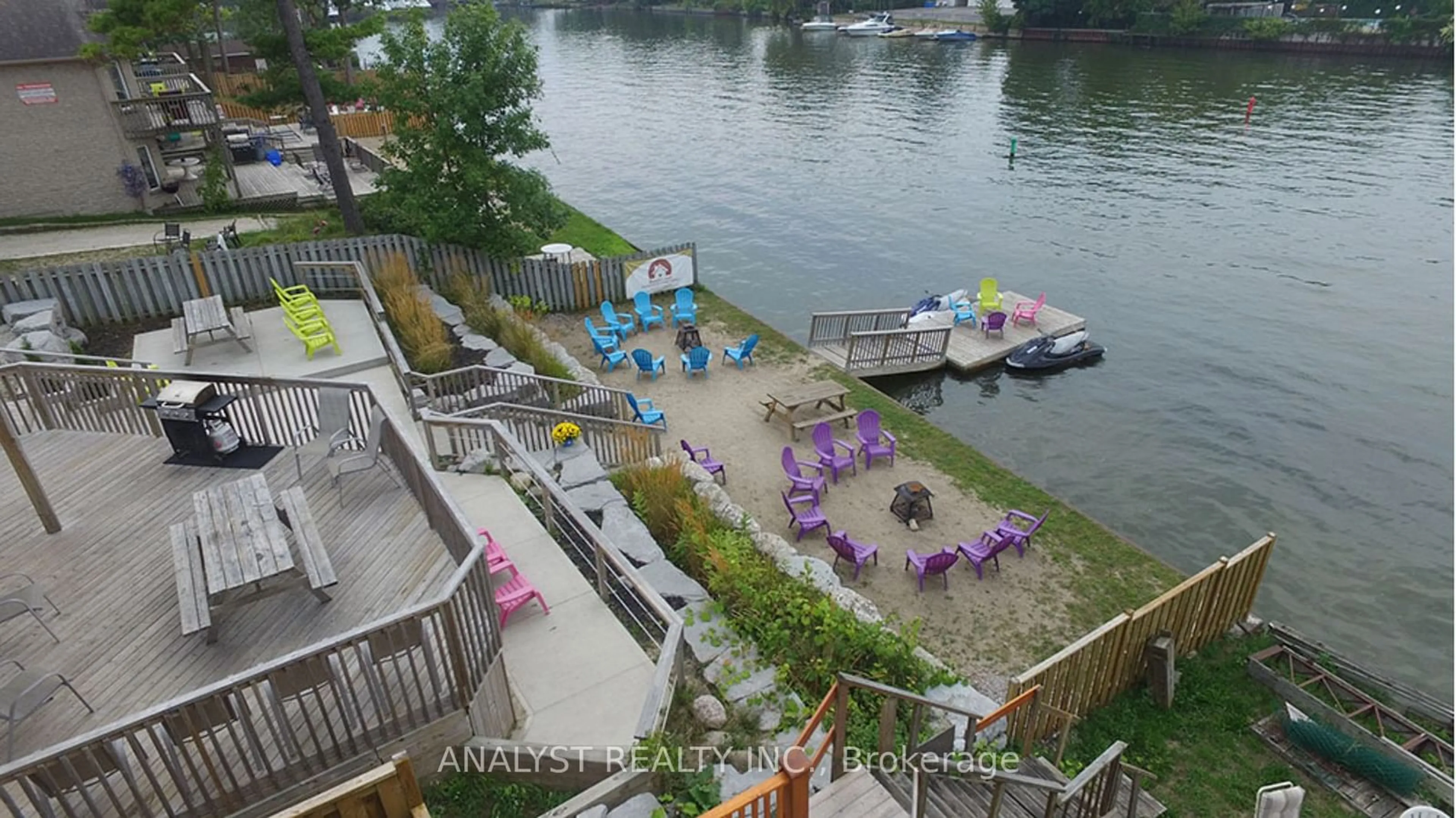 Patio, water/lake/river/ocean view for 28 River Avenue Cres, Wasaga Beach Ontario L9Z 2K6