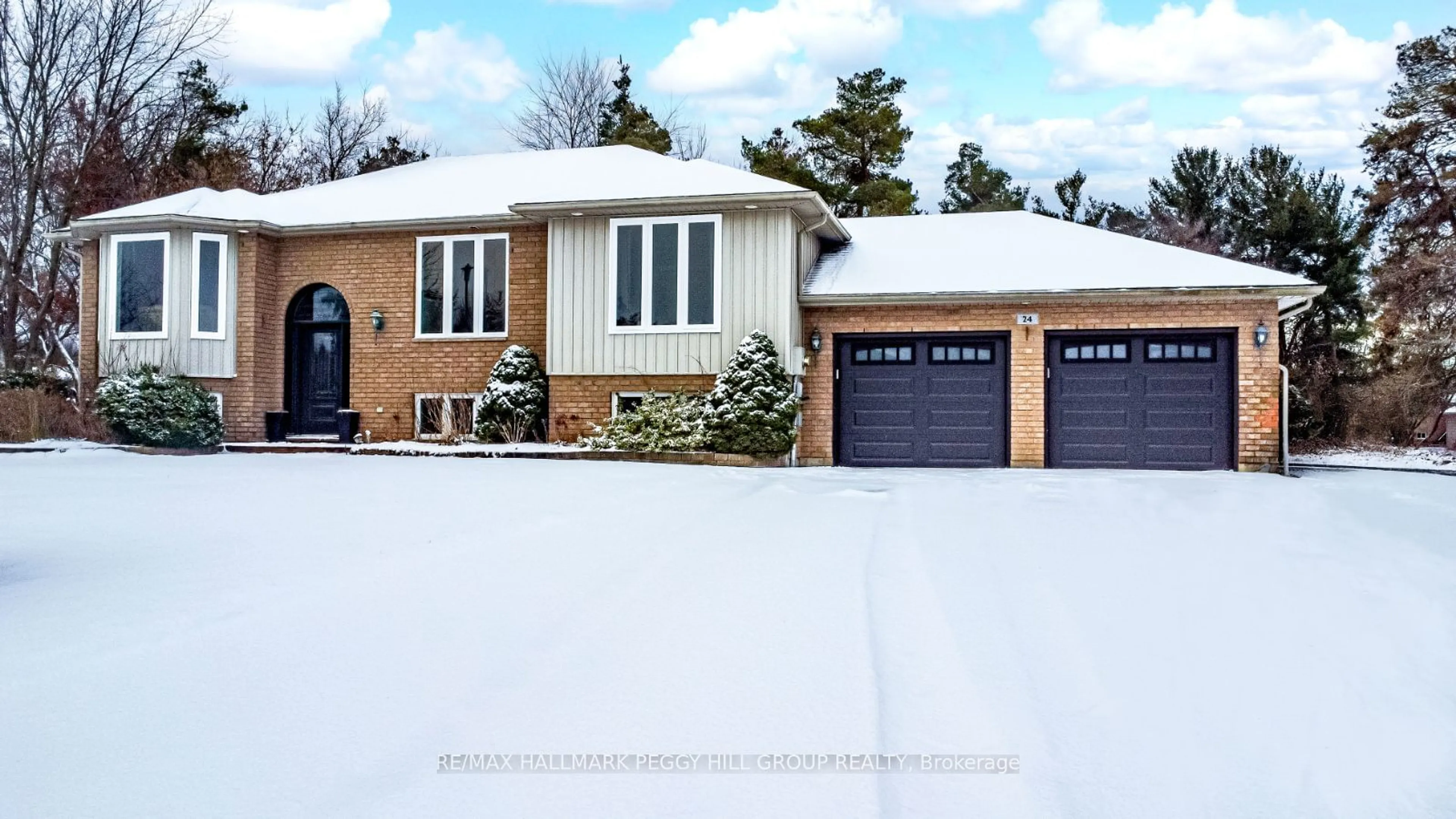 Home with vinyl exterior material, street for 24 Parr Blvd, Springwater Ontario L0M 1T0