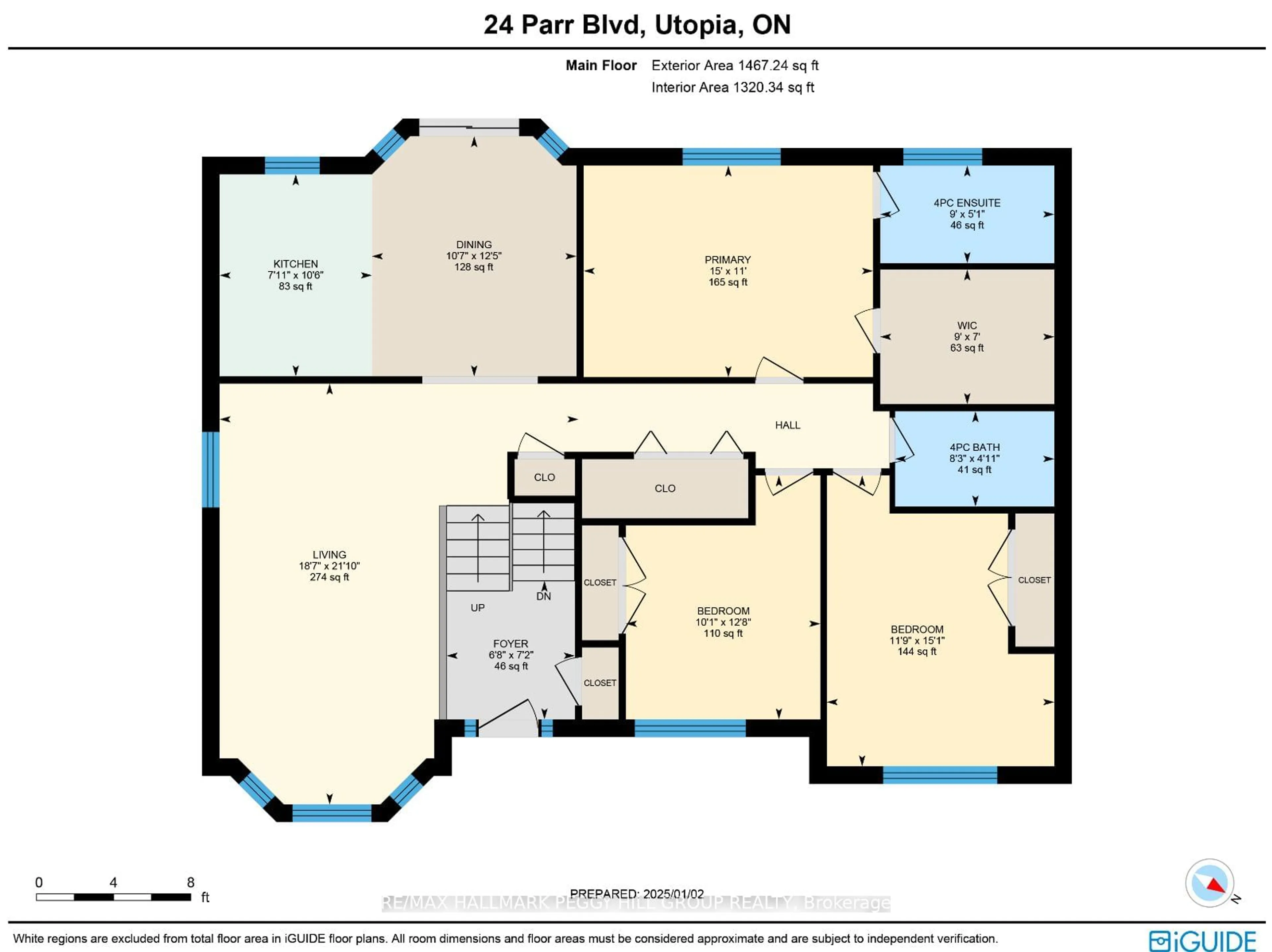 Floor plan for 24 Parr Blvd, Springwater Ontario L0M 1T0