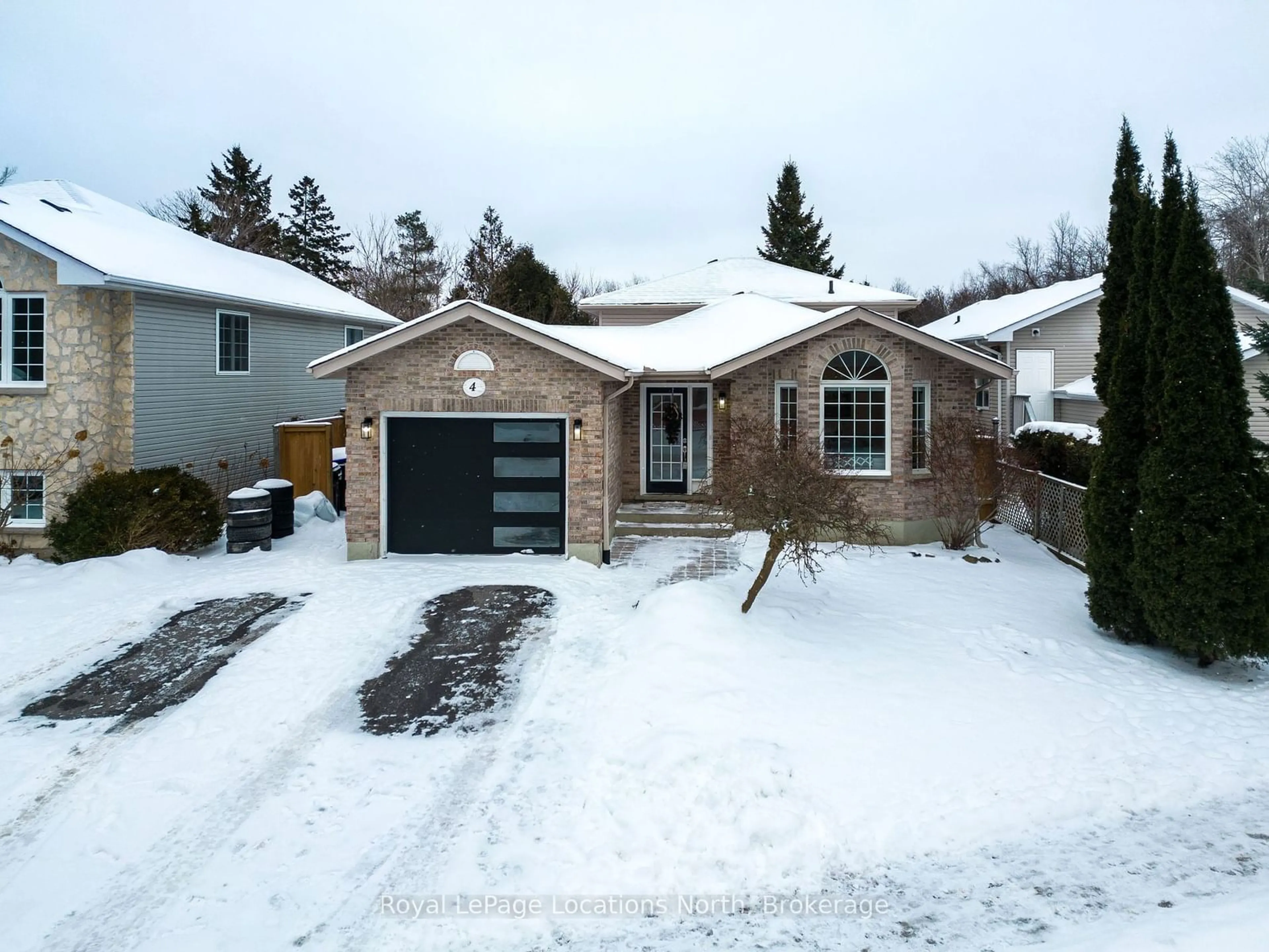 Home with brick exterior material, street for 4 Dillon Dr, Collingwood Ontario L9Y 4S3