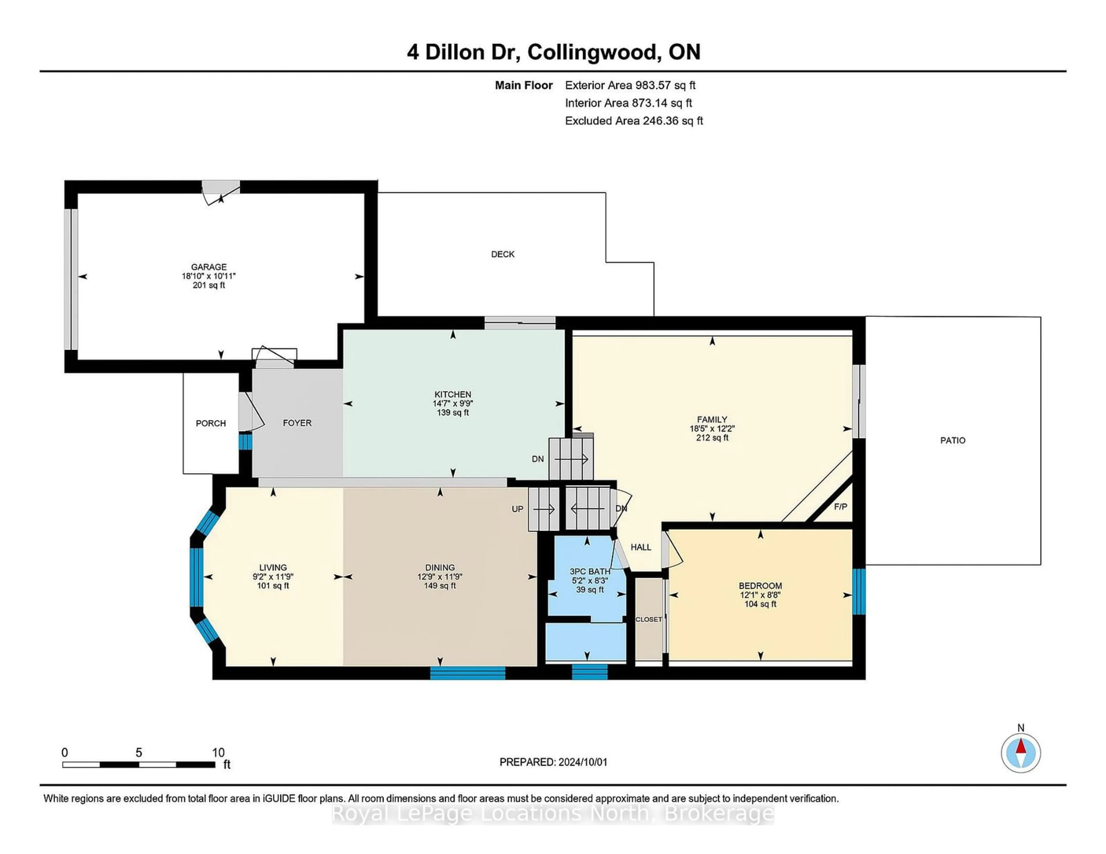 Floor plan for 4 Dillon Dr, Collingwood Ontario L9Y 4S3