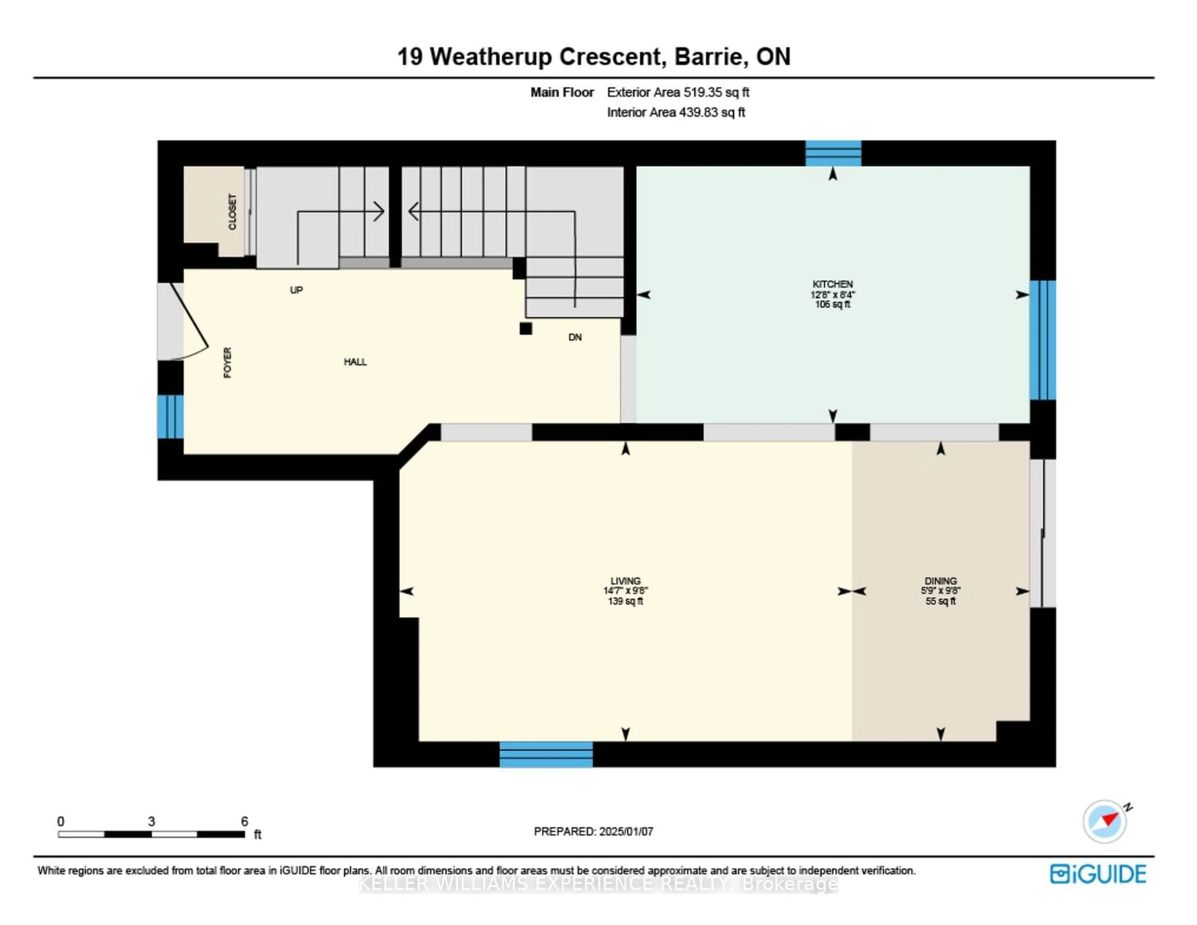 Floor plan for 19 Weatherup Cres, Barrie Ontario L4N 7J5