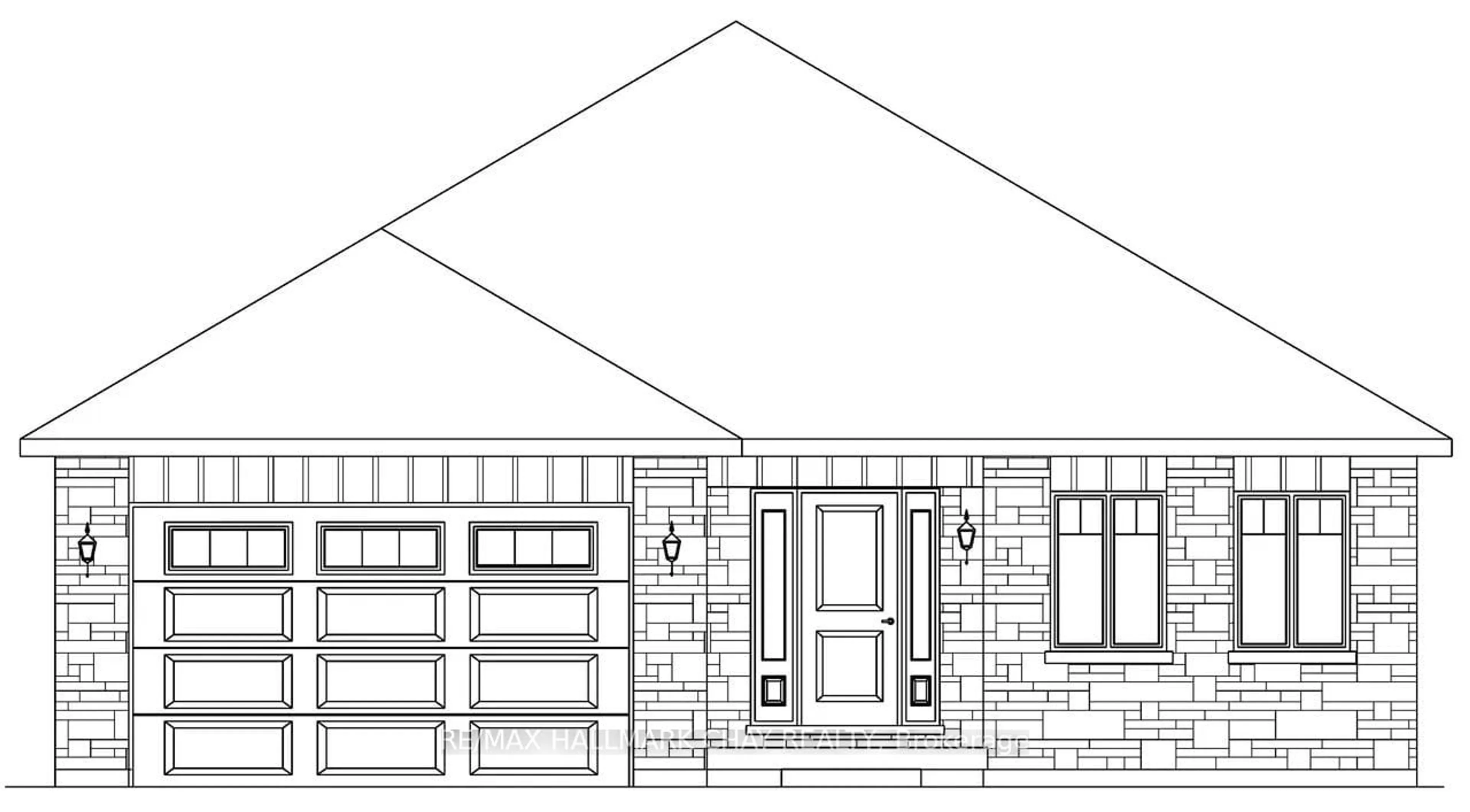 Home with brick exterior material, building for Lot34 Harold Ave, Severn Ontario L0K 1E0