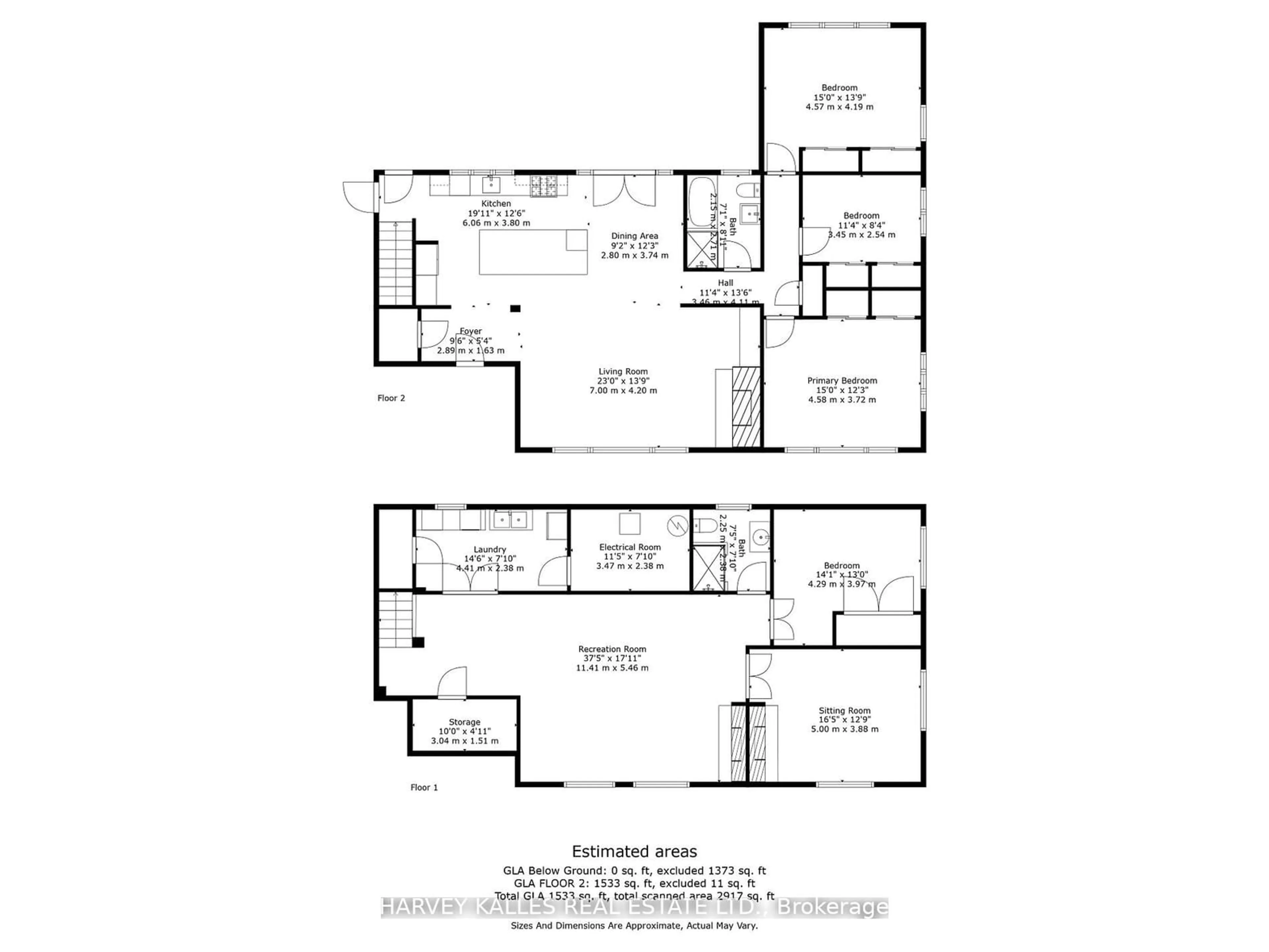 Floor plan for 226 Napier St, Barrie Ontario L4M 1X3