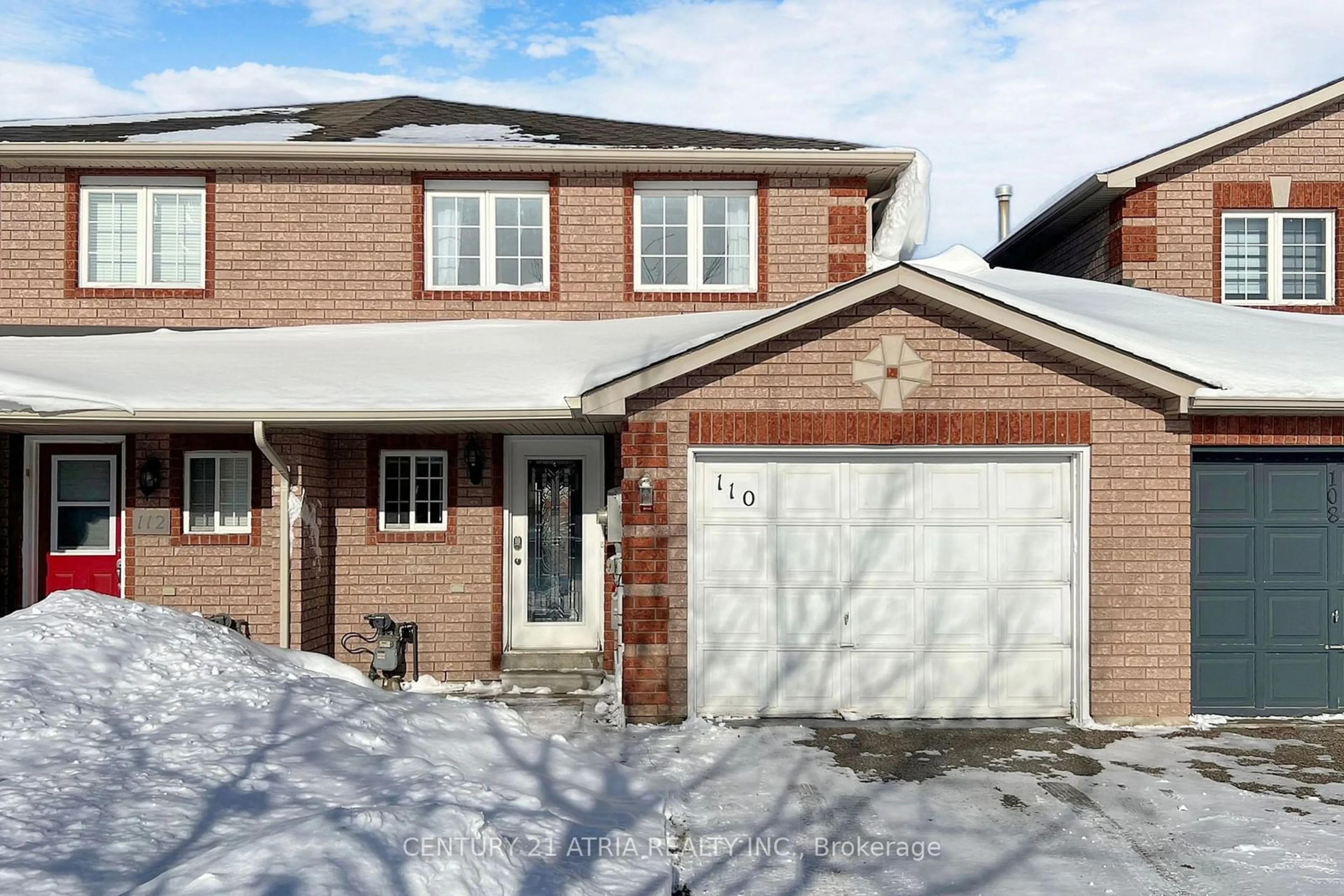 Home with brick exterior material, street for 110 Cheltenham Rd #L4M6S6, Barrie Ontario L4M 6S6