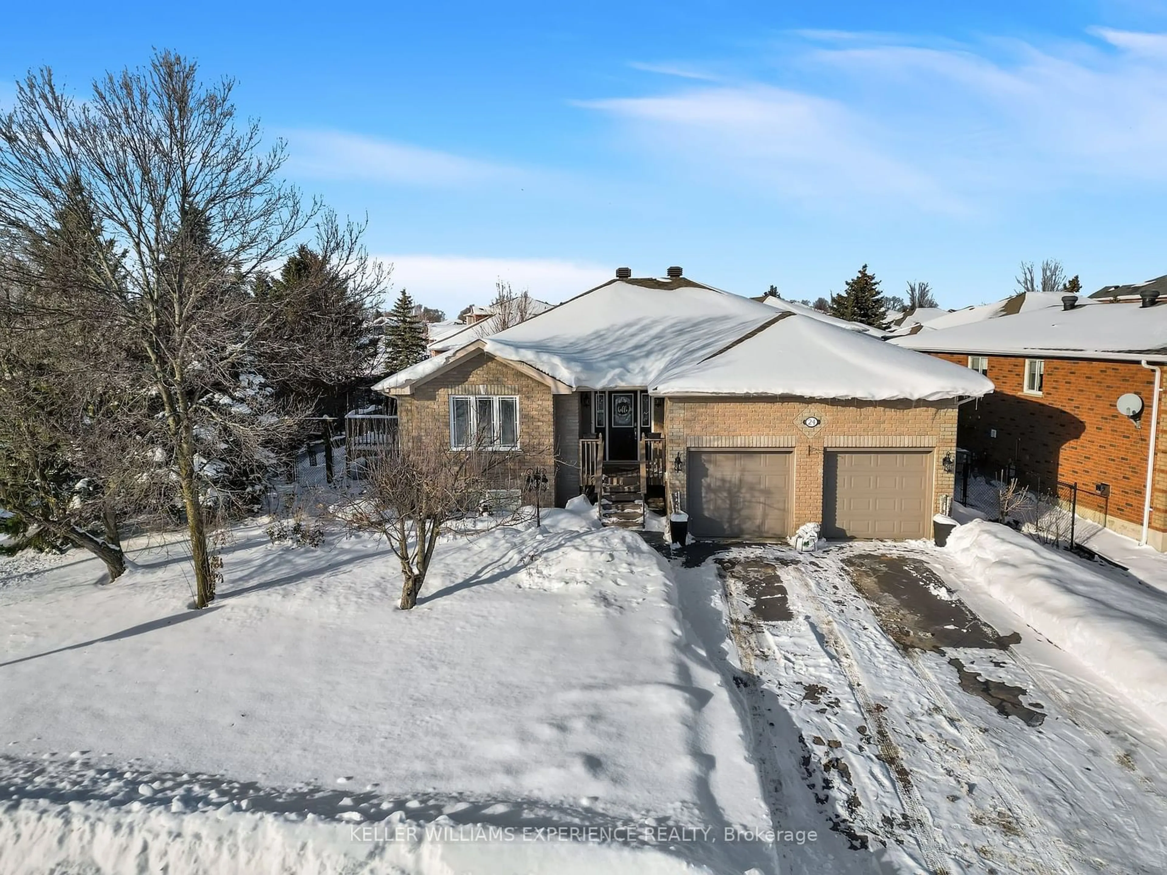 A pic from outside/outdoor area/front of a property/back of a property/a pic from drone, street for 24 Graham St, Springwater Ontario L0L 1P0