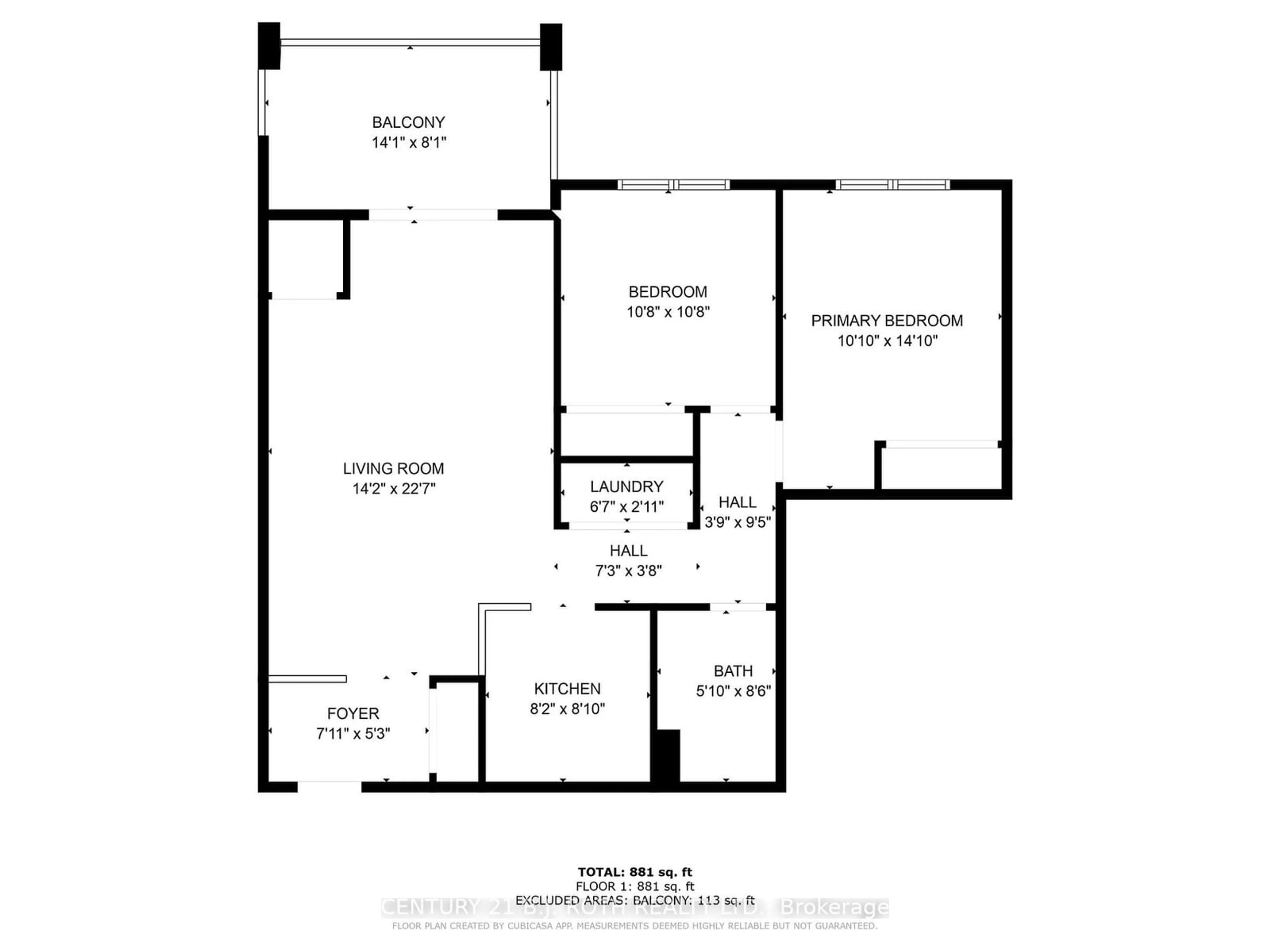 Floor plan for 39 Ferndale Dr #205, Barrie Ontario L4N 5T5