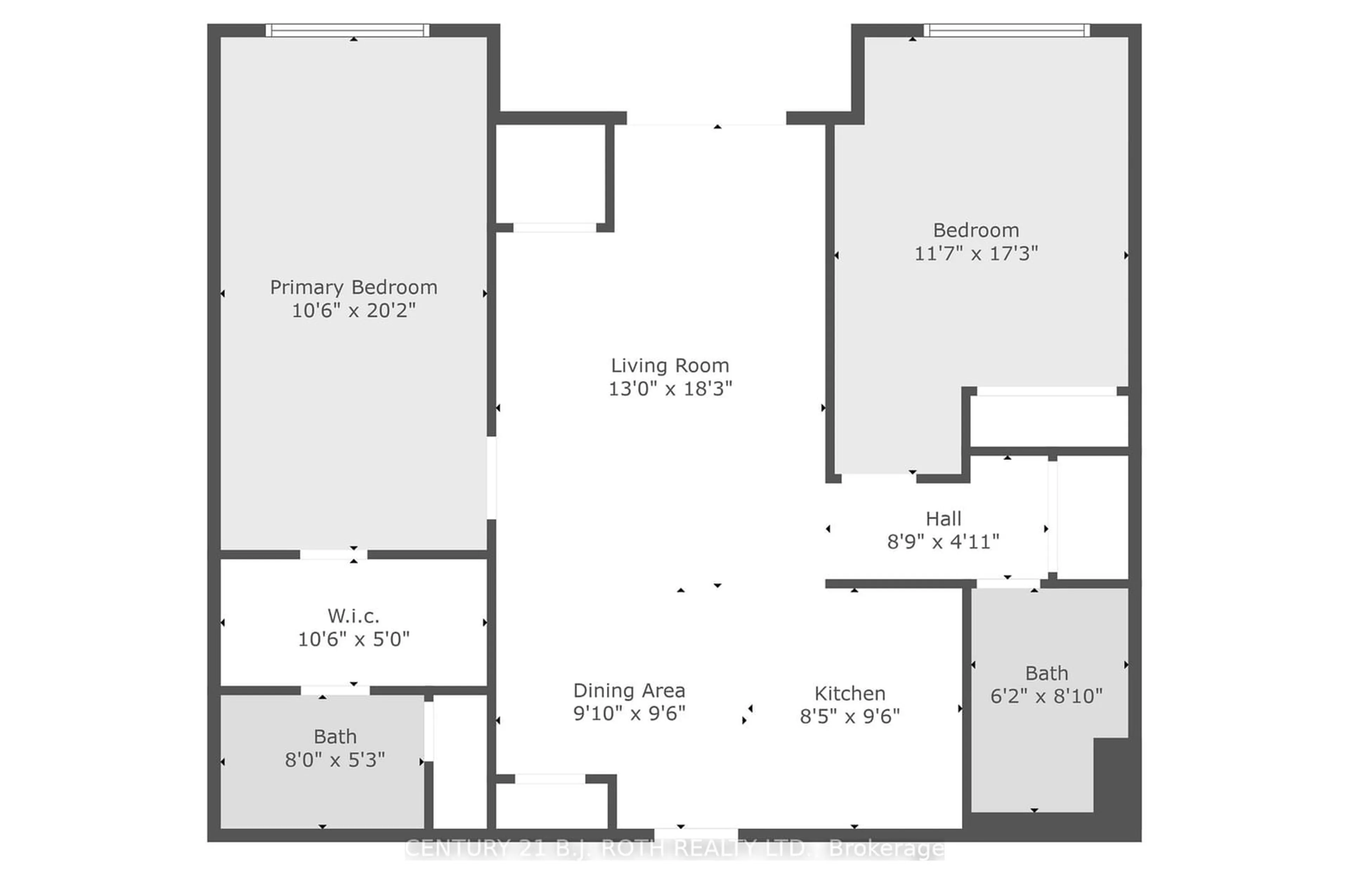 Floor plan for 304 ESSA Rd #110, Barrie Ontario L9J 0H4