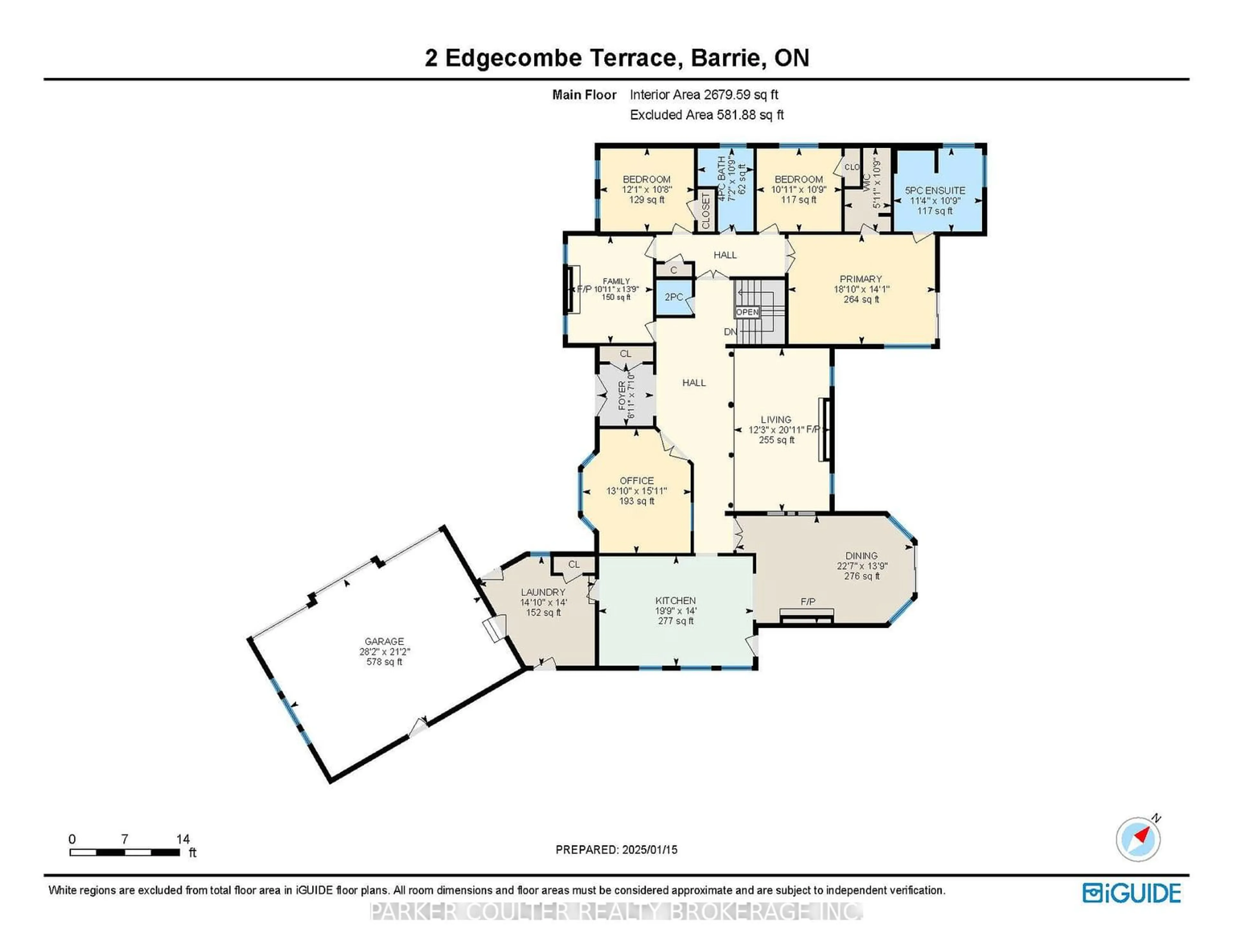 Floor plan for 2 Edgecombe Terr, Springwater Ontario L4N 7K9