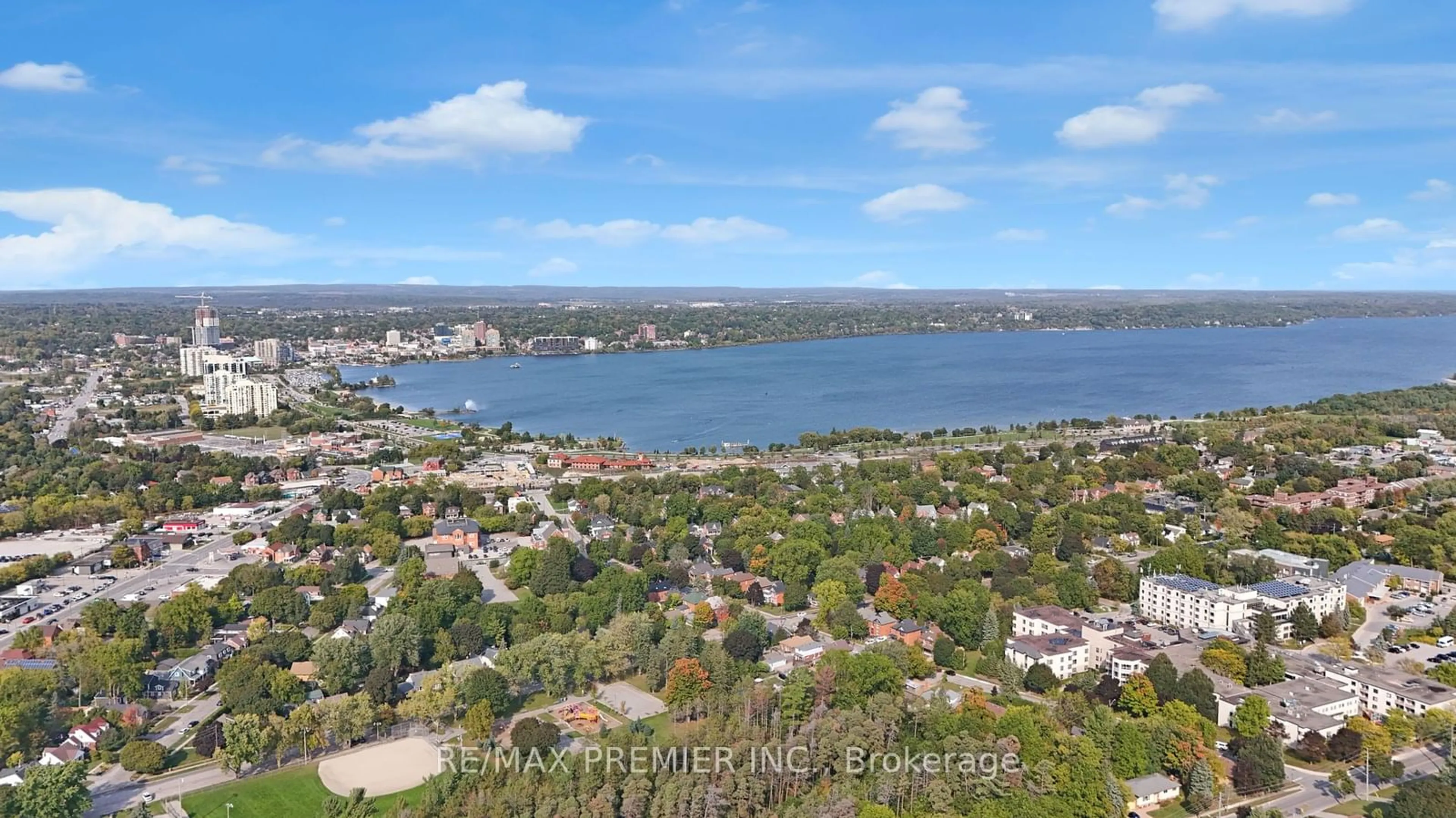 A pic from outside/outdoor area/front of a property/back of a property/a pic from drone, water/lake/river/ocean view for 8 Peacock Lane, Barrie Ontario L4N 3R5