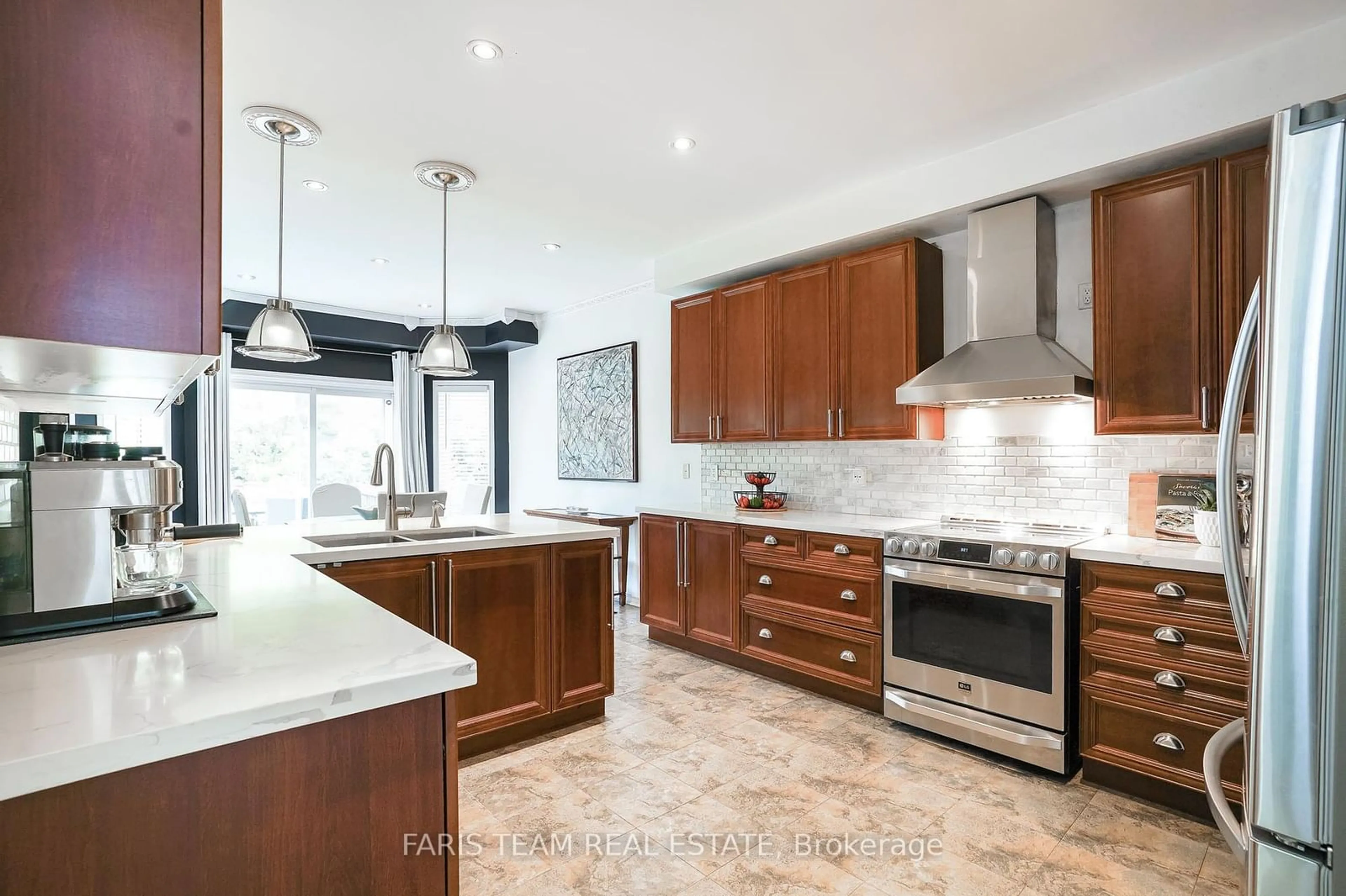 Contemporary kitchen, ceramic/tile floor for 64 Westminster Circ, Barrie Ontario L4M 0A5