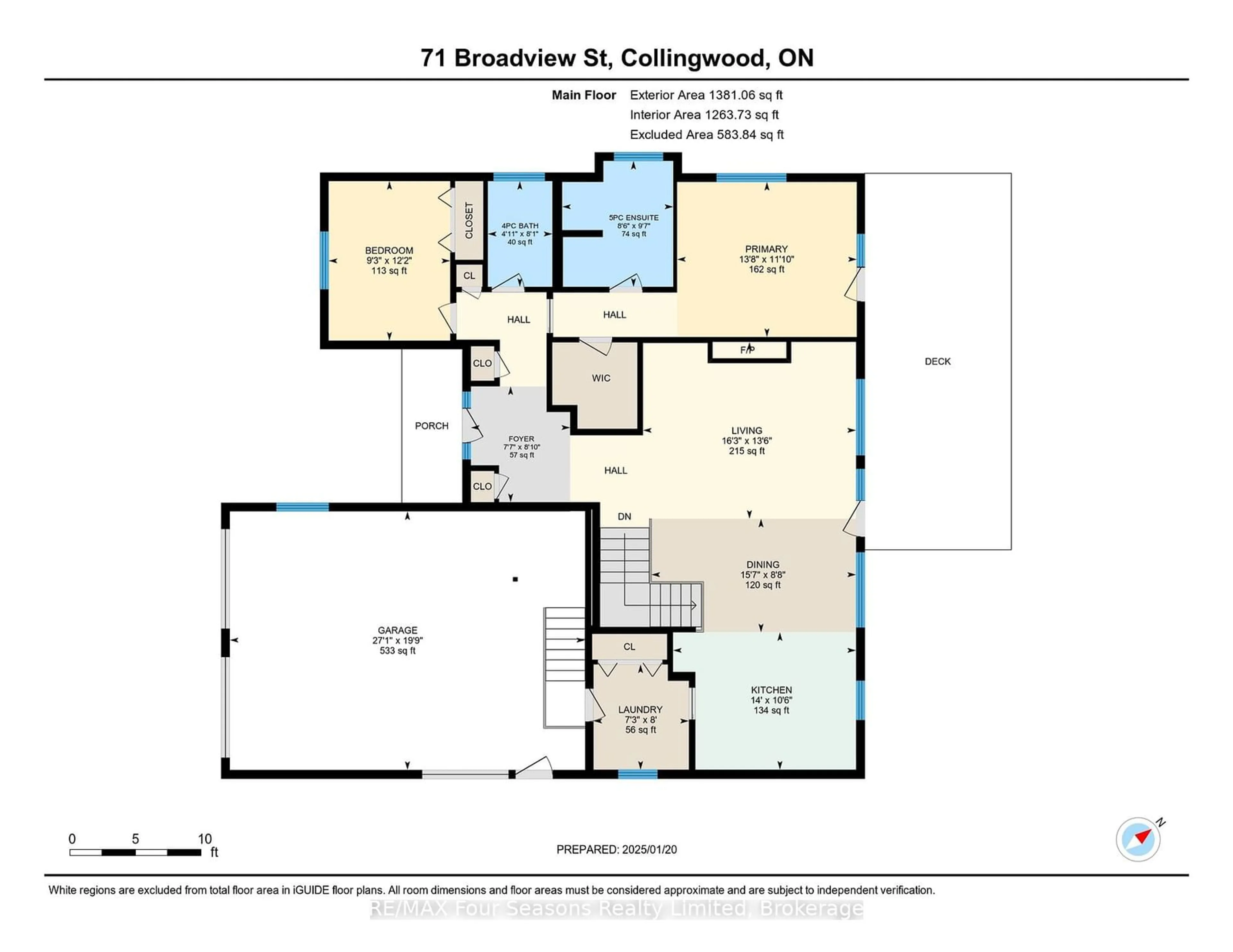 Floor plan for 71 Broadview St, Collingwood Ontario L9Y 3Z1