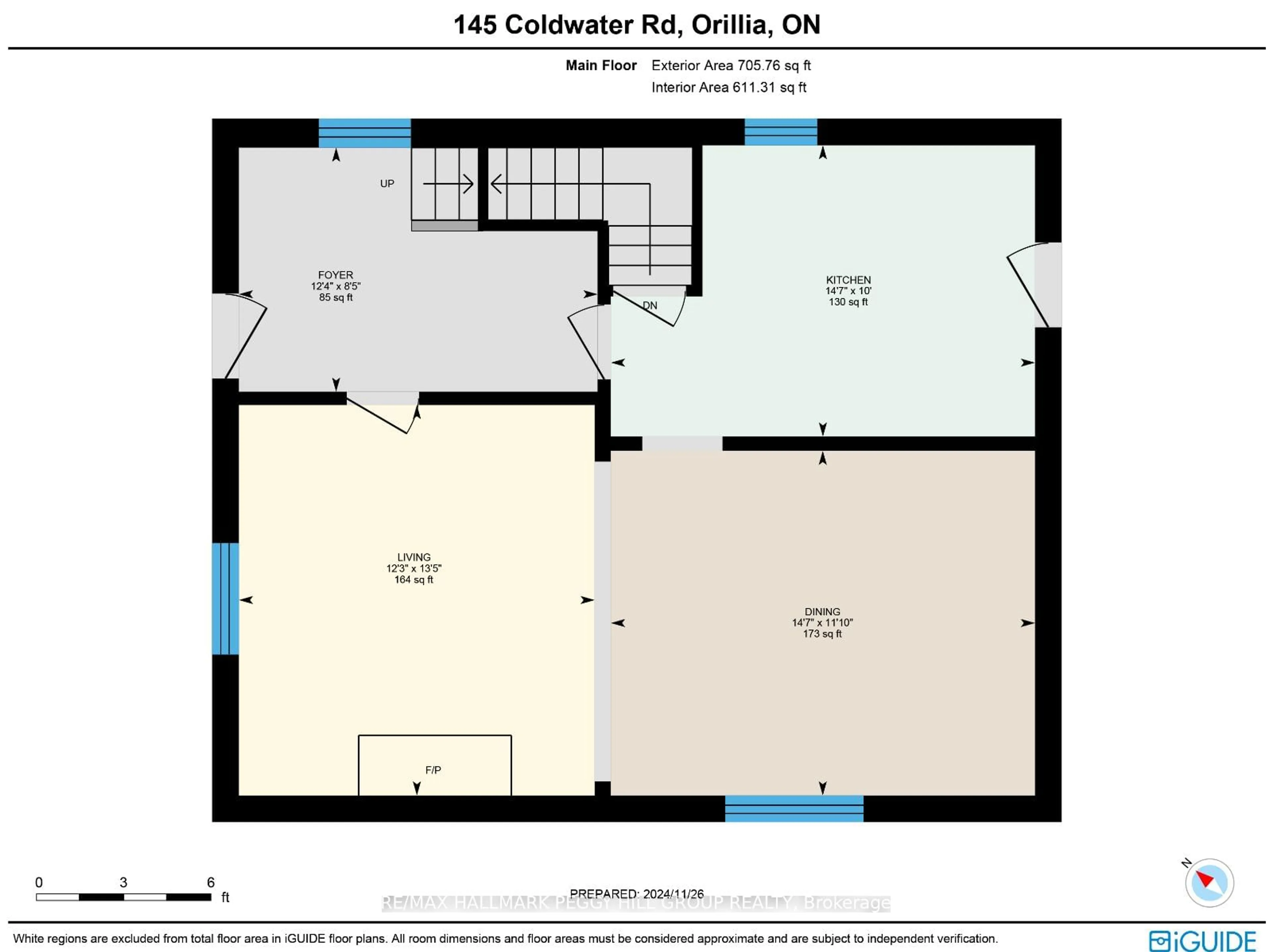 Floor plan for 145 Coldwater Rd, Orillia Ontario L3V 3L7