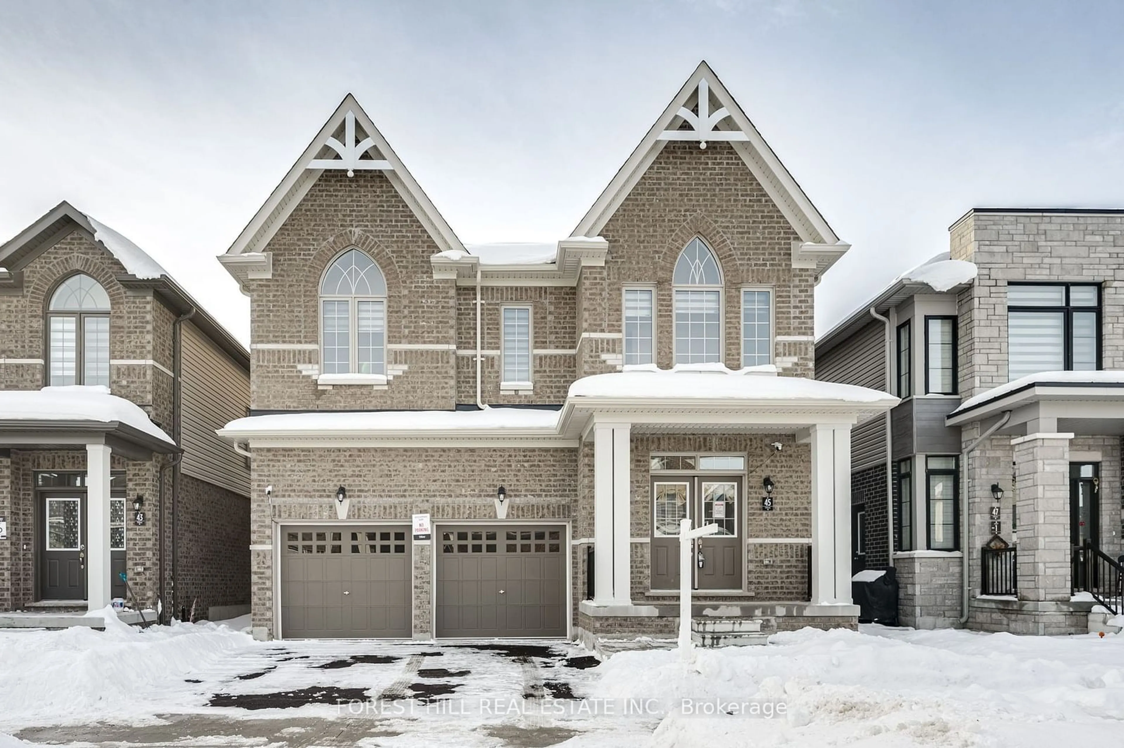 Home with brick exterior material, street for 45 Prudhoe Terr, Barrie Ontario L9S 2Z8