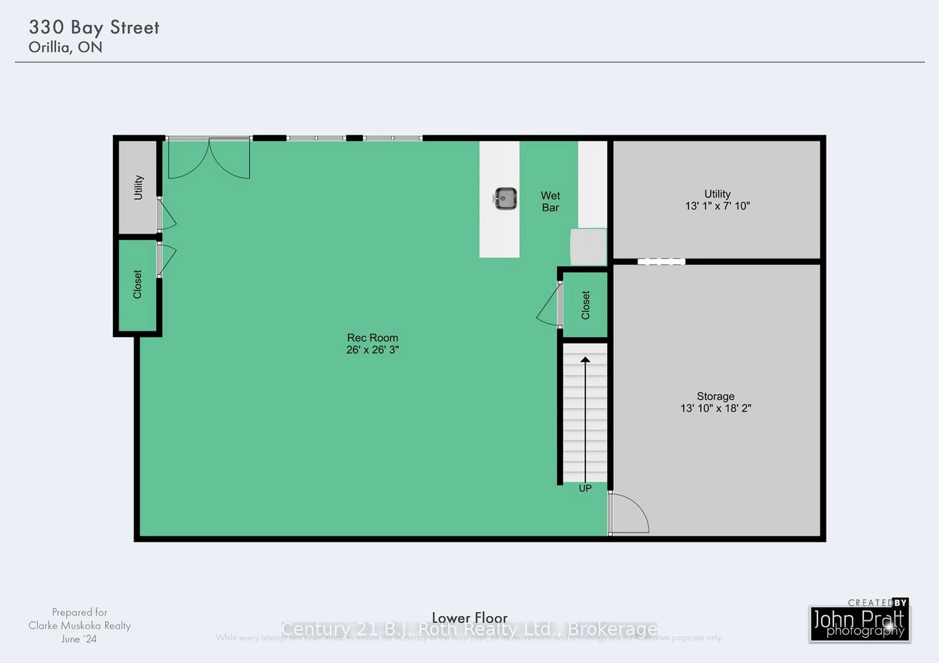 Floor plan for 330 Bay St, Orillia Ontario L3V 3X4