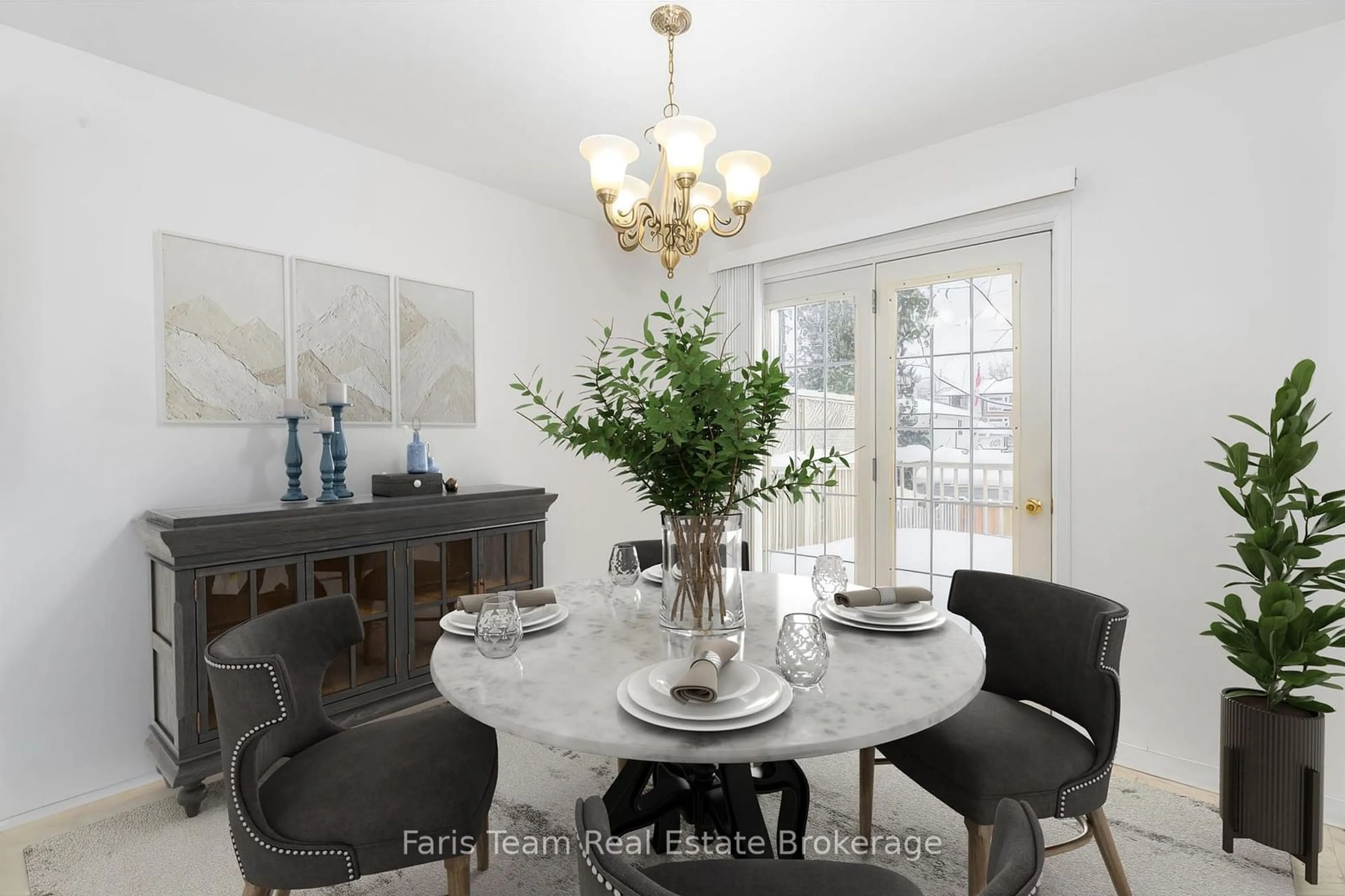 Dining room, ceramic/tile floor for 85 Glen Eton Rd, Wasaga Beach Ontario L9Z 1E8