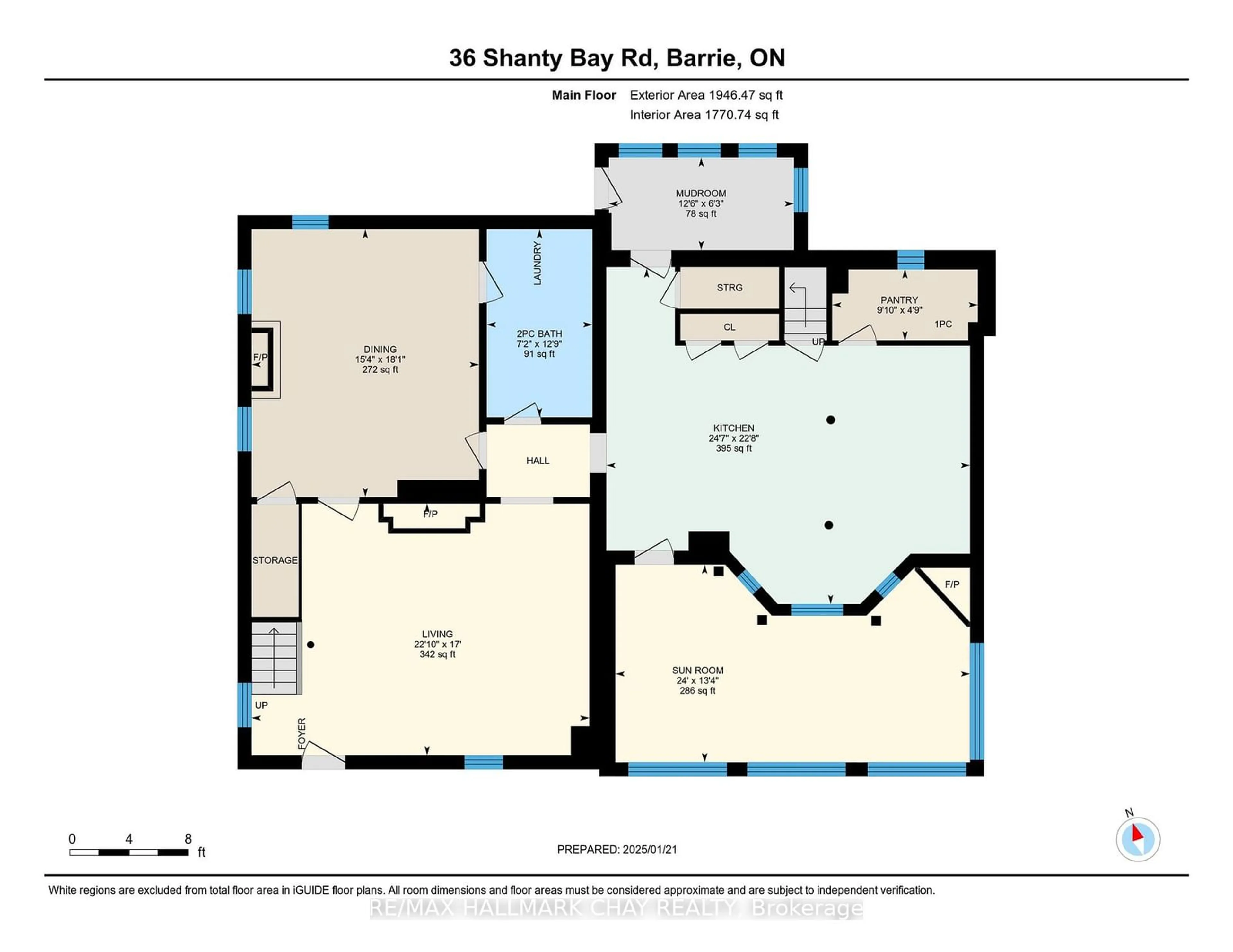 Floor plan for 36 Shanty Bay Rd, Barrie Ontario L4M 1C8