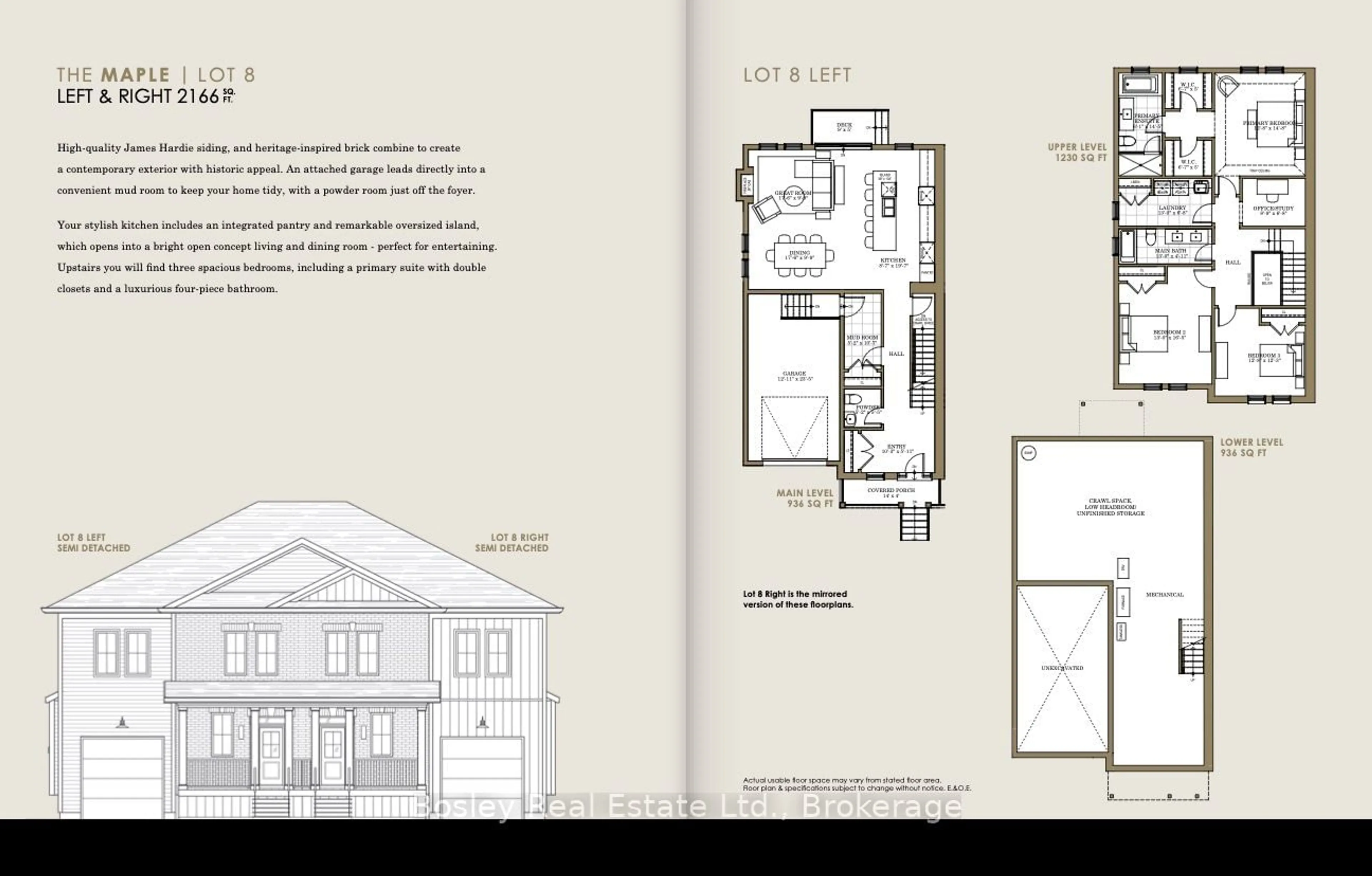 Floor plan for 400 Maple St #Lot 8 L, Collingwood Ontario L9Y 2R7