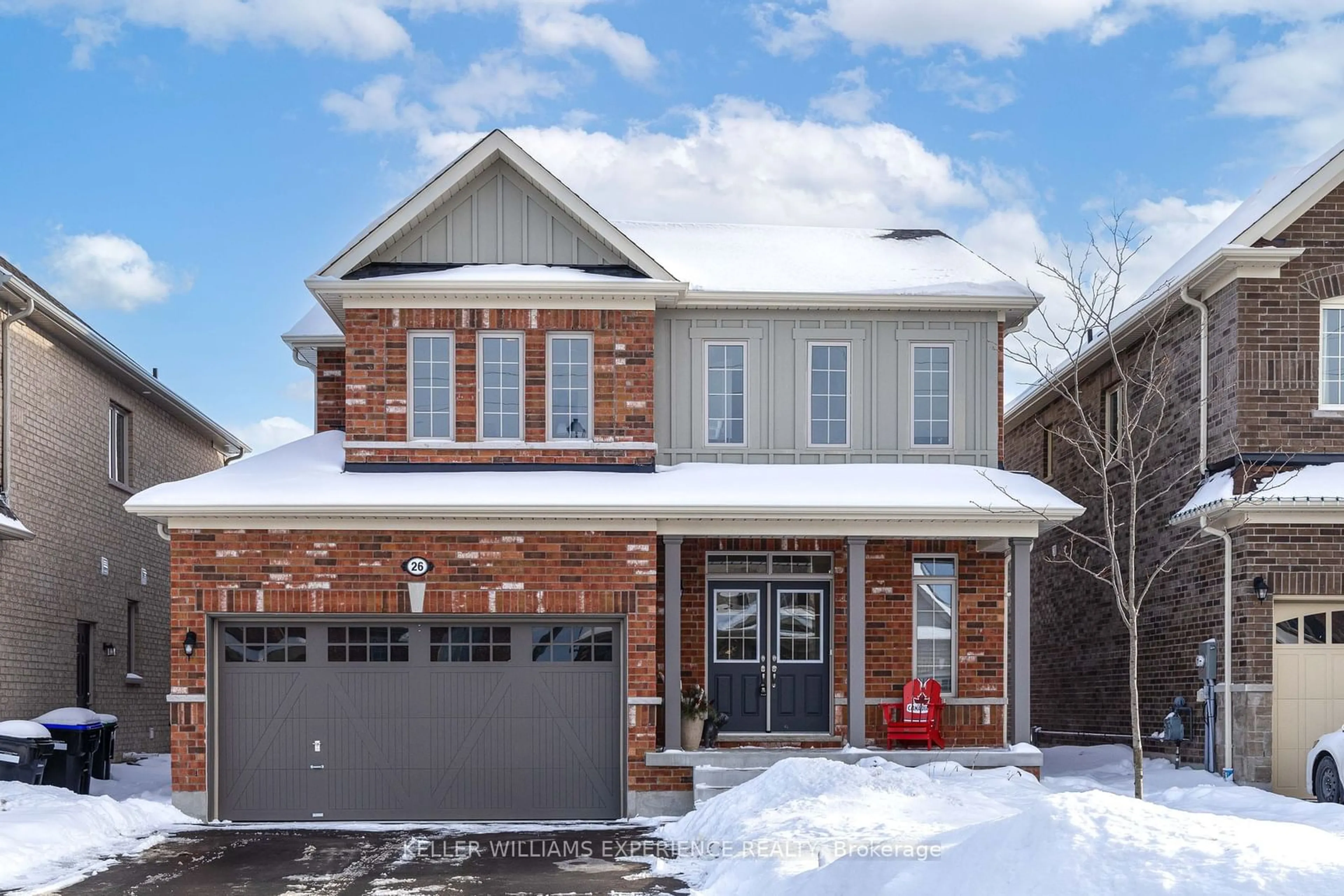 Home with brick exterior material, street for 26 Sanford Circ, Springwater Ontario L9X 2A8