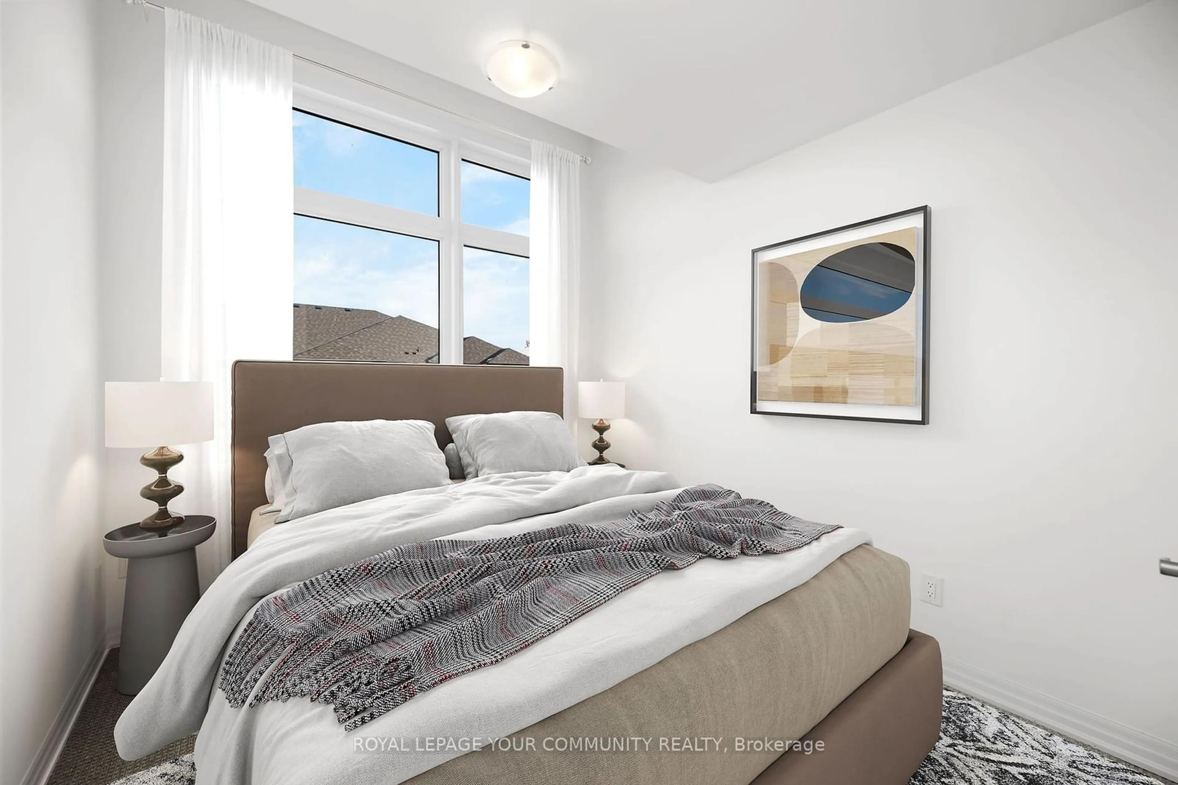 Bedroom with bed, unknown for 21 Red Maple Lane, Barrie Ontario L9J 0N4