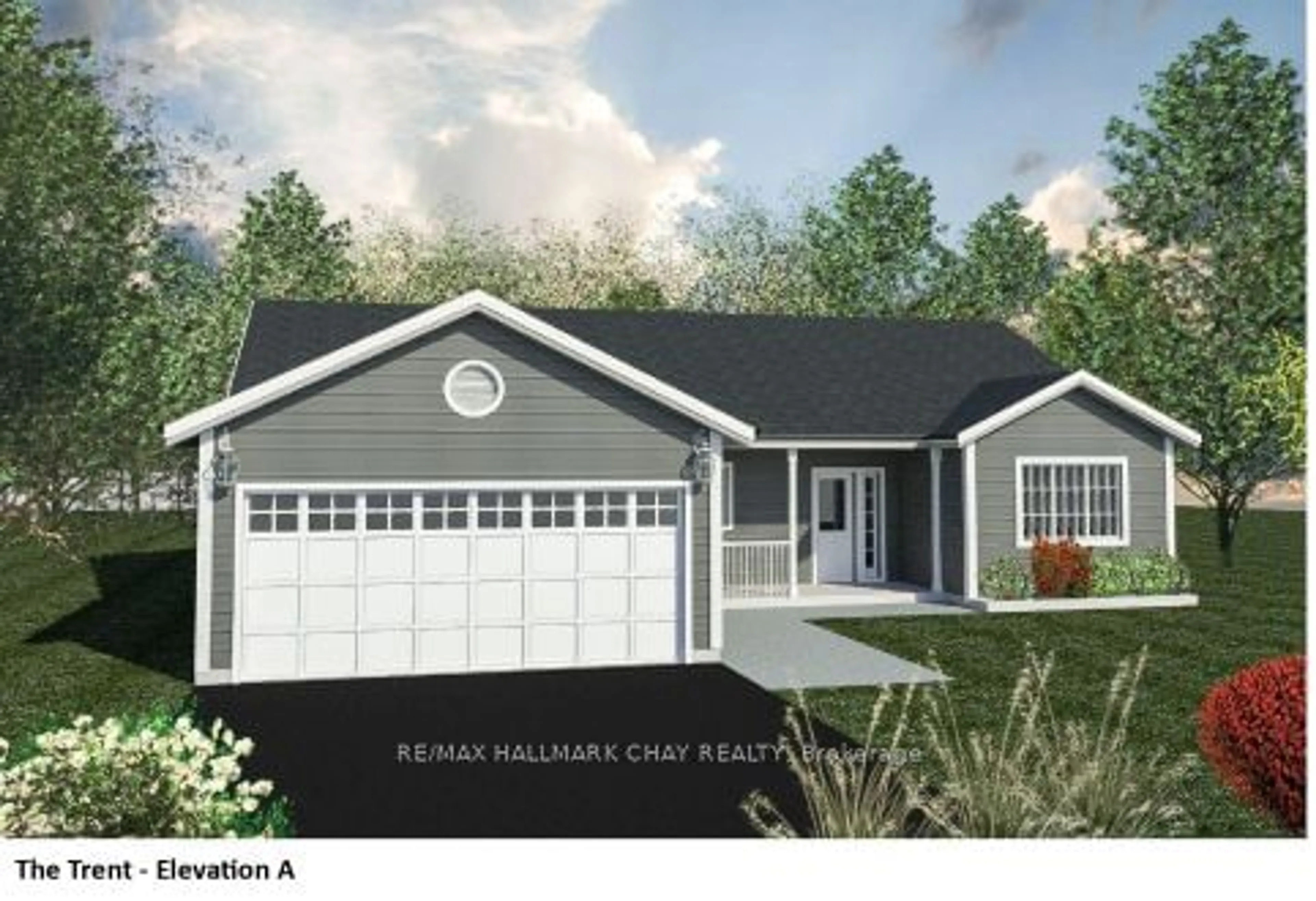 Home with vinyl exterior material, street for Lot 89A Reynolds Dr, Ramara Ontario L3V 0L3