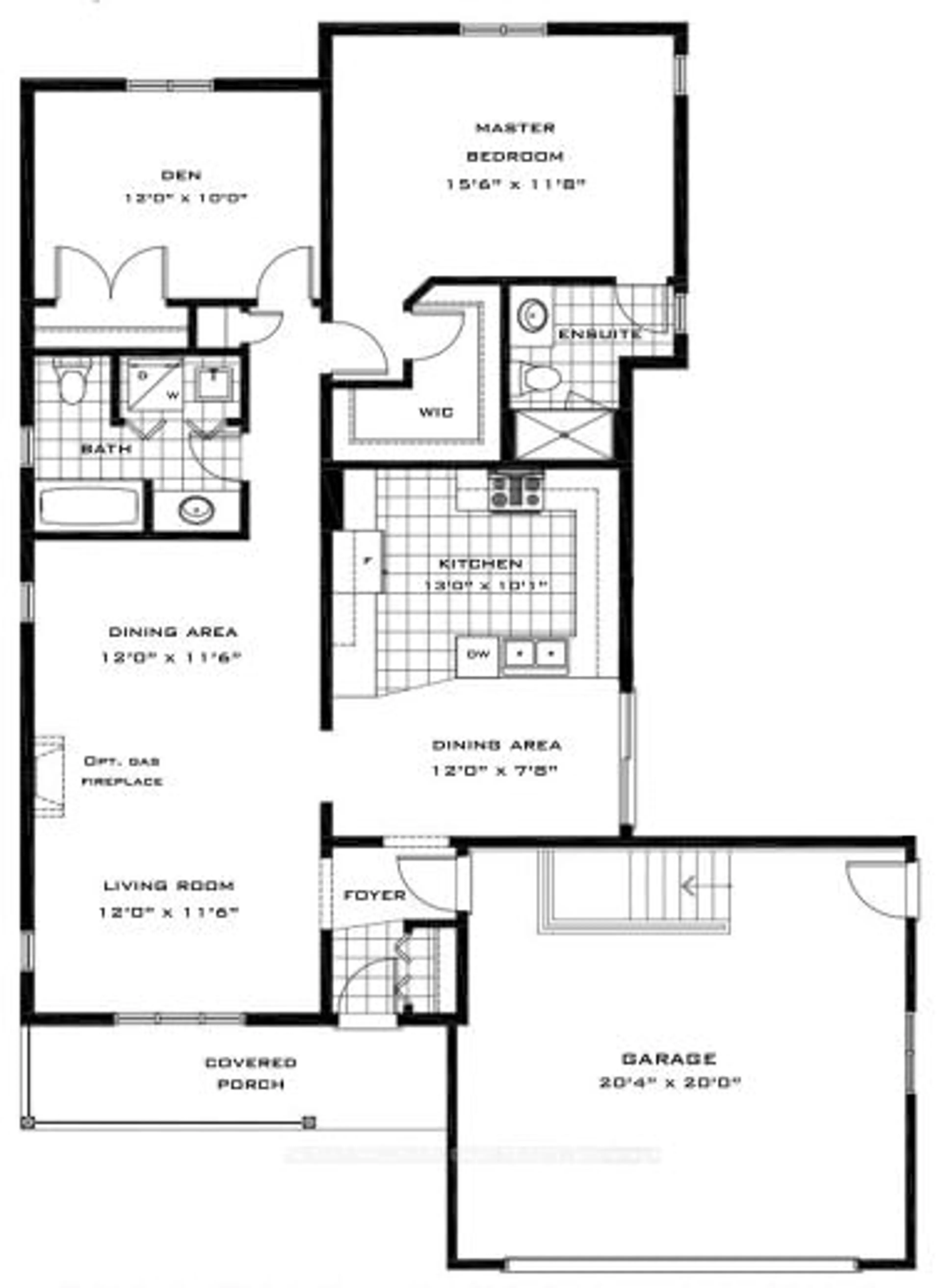 Floor plan for Lot 92A Reynolds Dr, Ramara Ontario L3V 0L3