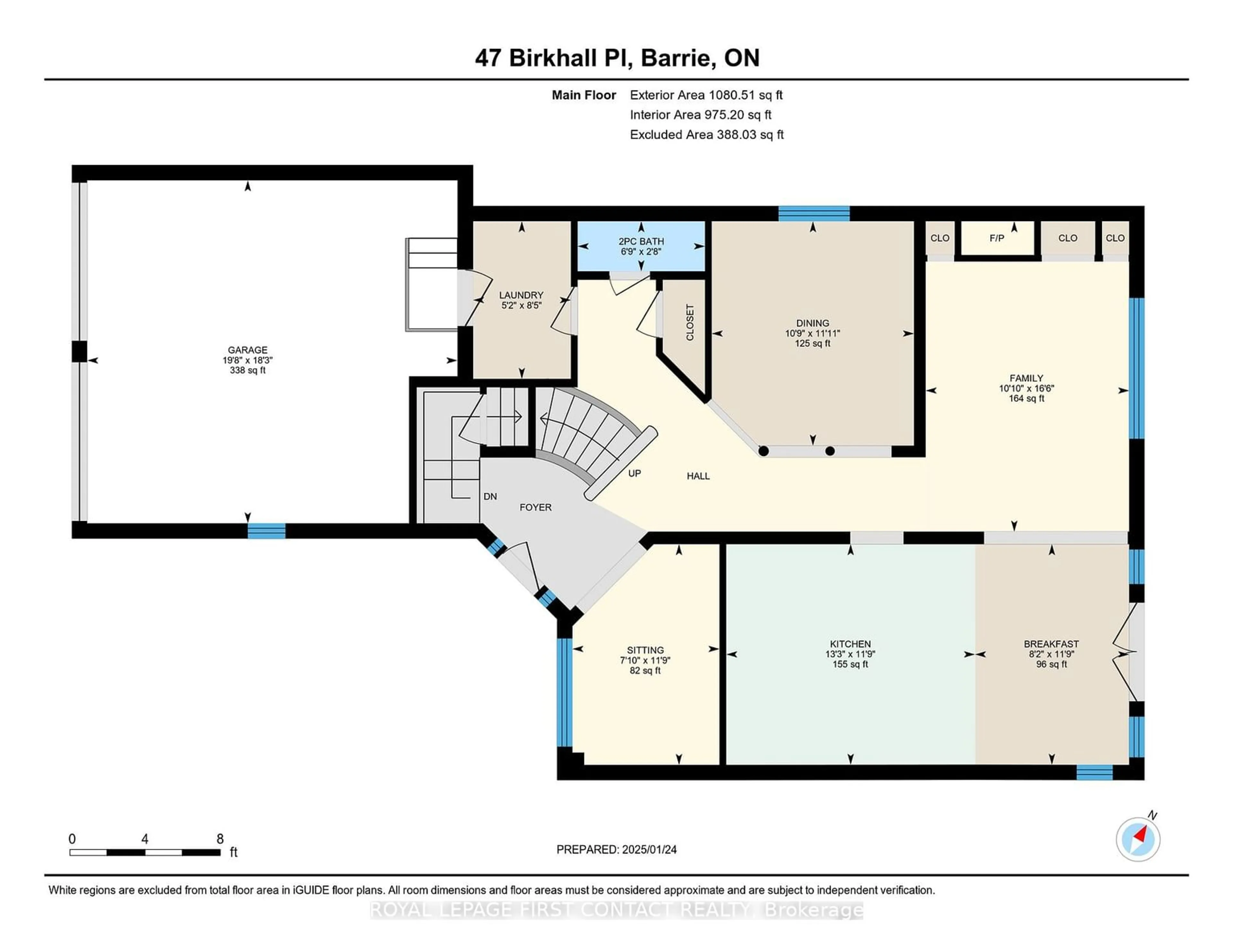 Floor plan for 47 Birkhall Pl, Barrie Ontario L4N 0K5