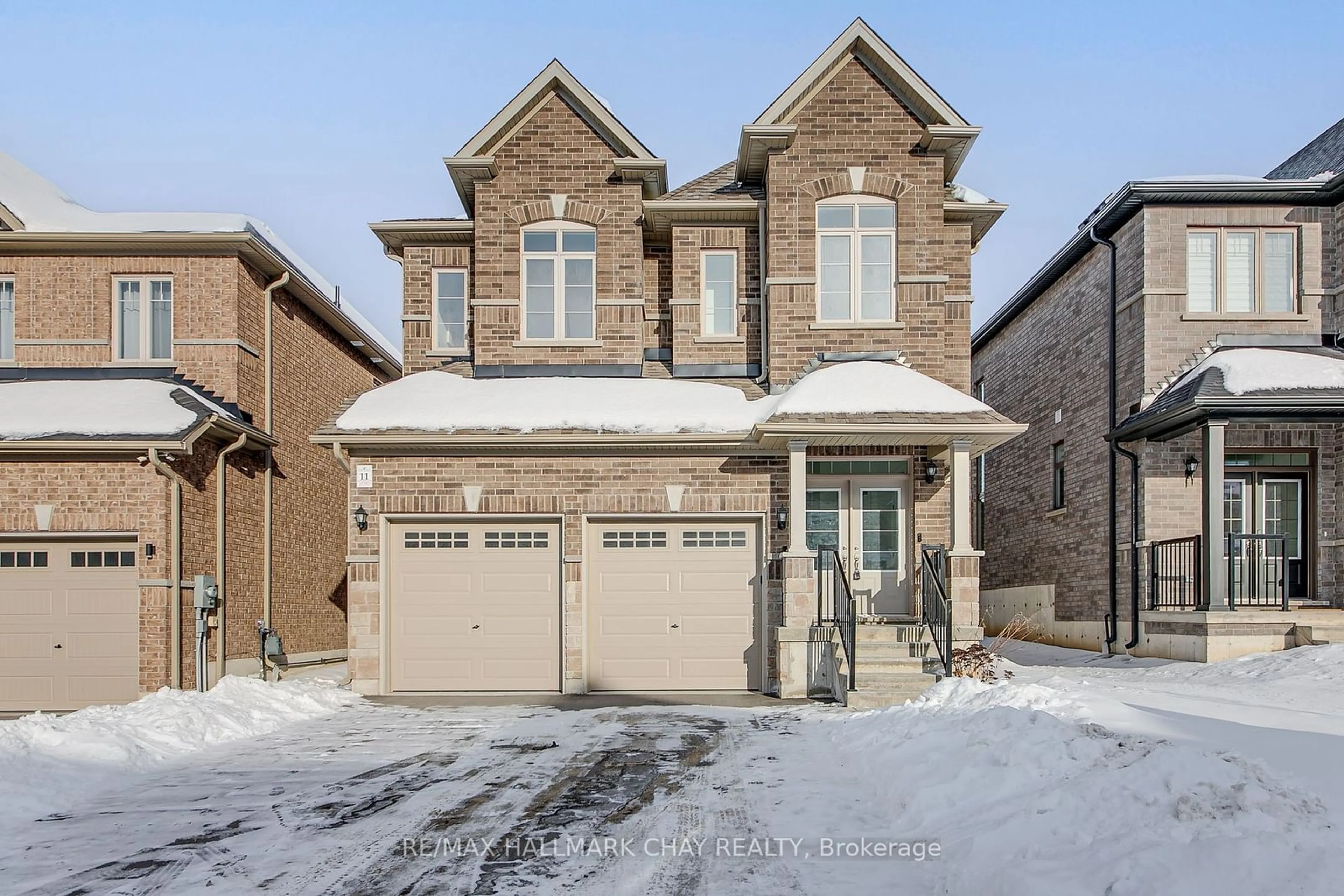 Home with brick exterior material, street for 11 Copperhill Hts, Barrie Ontario L9J 0L1