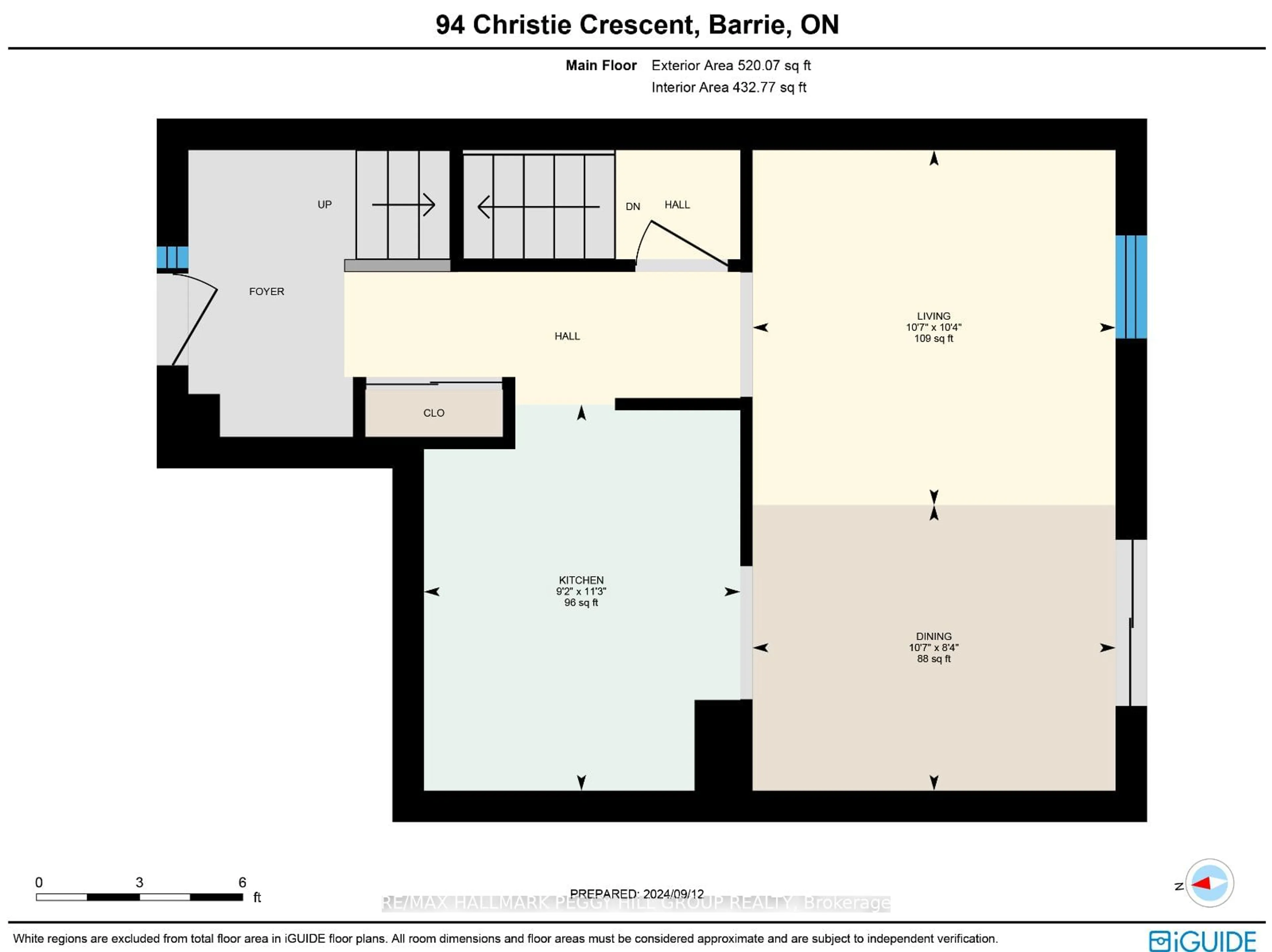 Floor plan for 94 Christie Cres, Barrie Ontario L4N 4W8