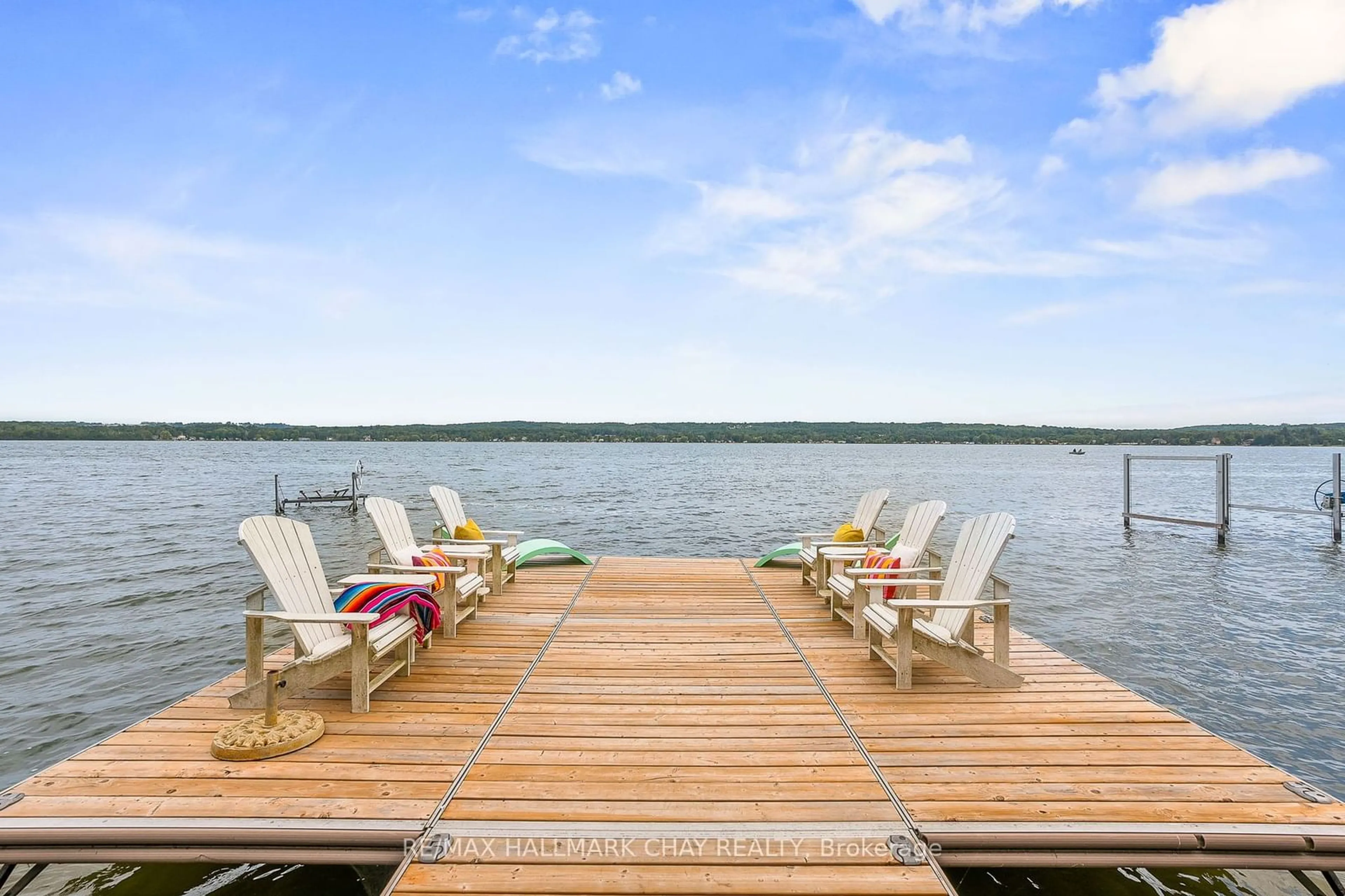 Patio, water/lake/river/ocean view for 2240 South Orr Lake Rd, Springwater Ontario L0L 1P0