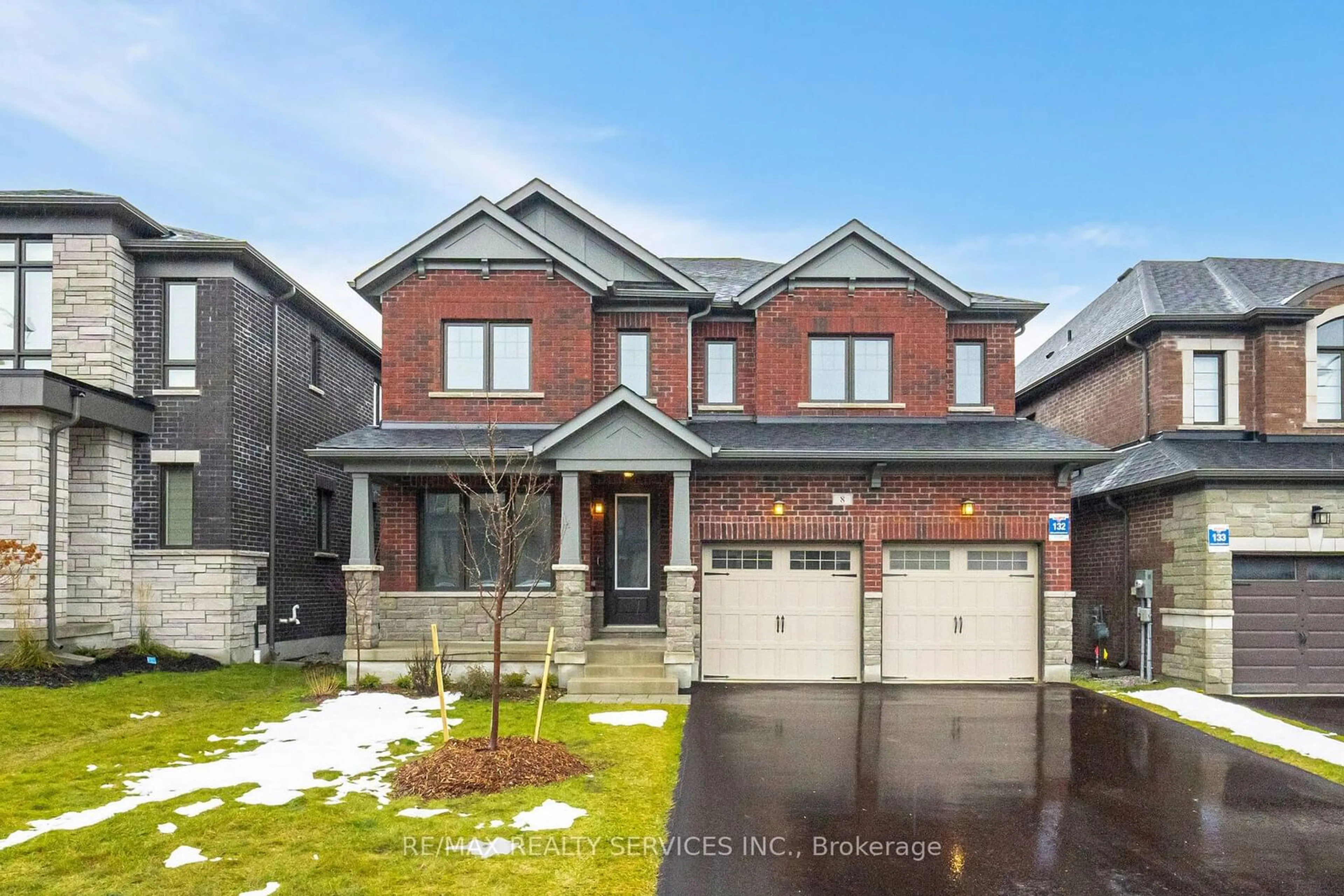 Home with brick exterior material, street for 8 Sweet Cecily St, Springwater Ontario L9X 2C7