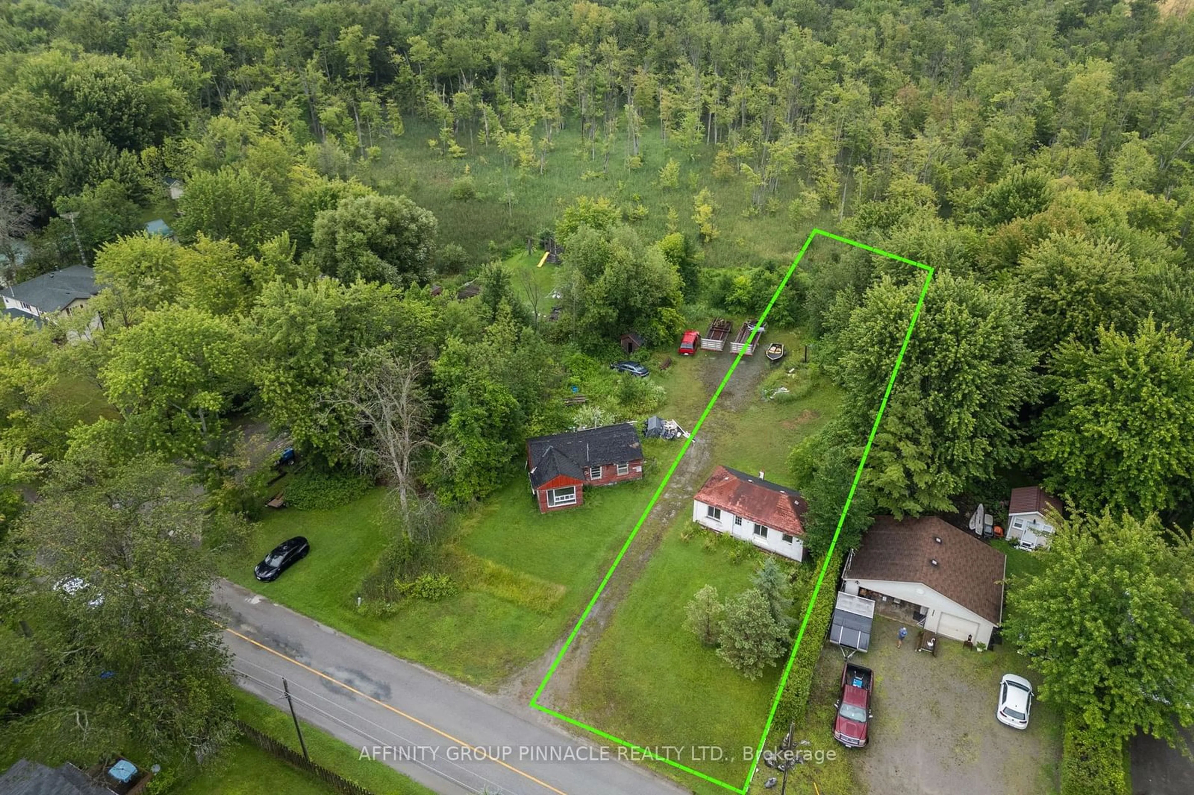 A pic from outside/outdoor area/front of a property/back of a property/a pic from drone, unknown for 2559 Lakeshore Dr #1 & 4, Ramara Ontario L0K 1B0