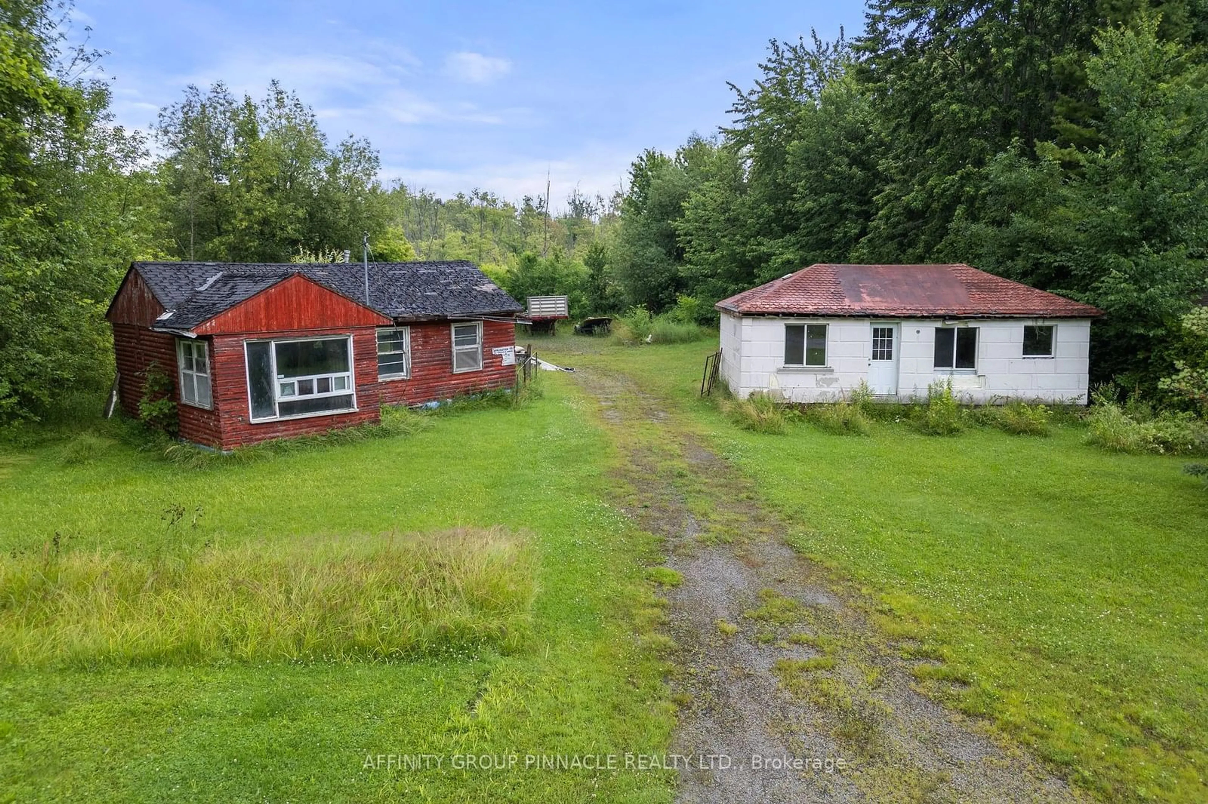 A pic from outside/outdoor area/front of a property/back of a property/a pic from drone, unknown for 2559 Lakeshore Dr #1 & 4, Ramara Ontario L0K 1B0