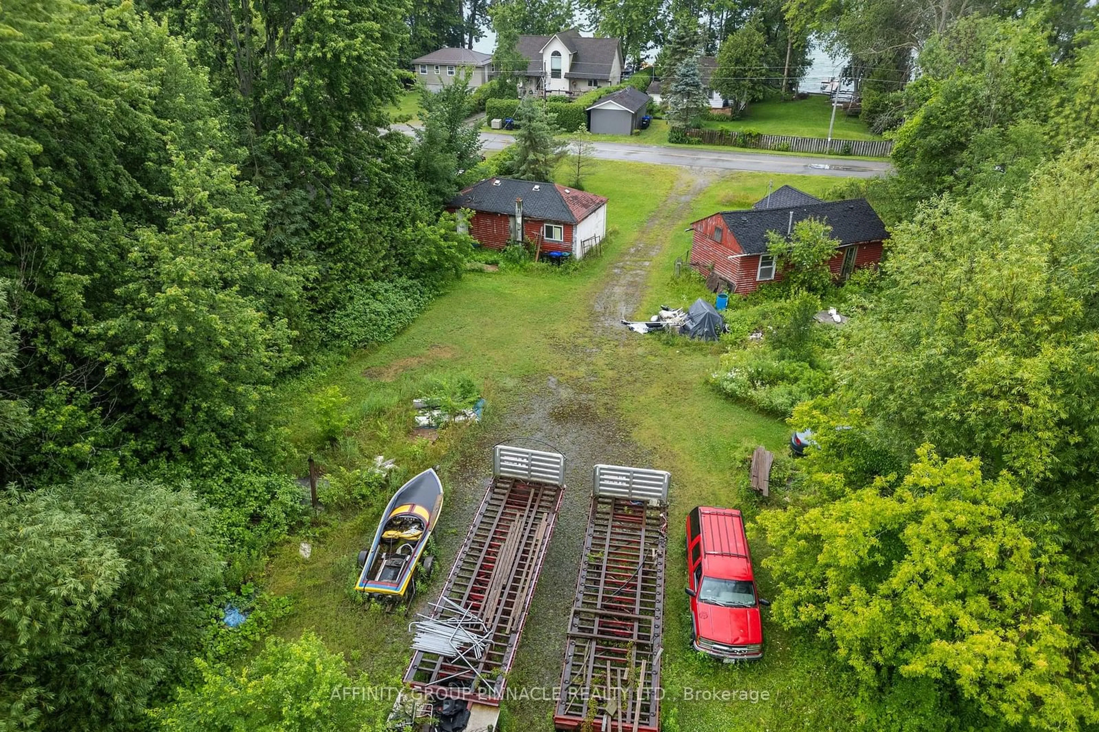 A pic from outside/outdoor area/front of a property/back of a property/a pic from drone, unknown for 2559 Lakeshore Dr #2 & 3, Ramara Ontario L0K 1B0