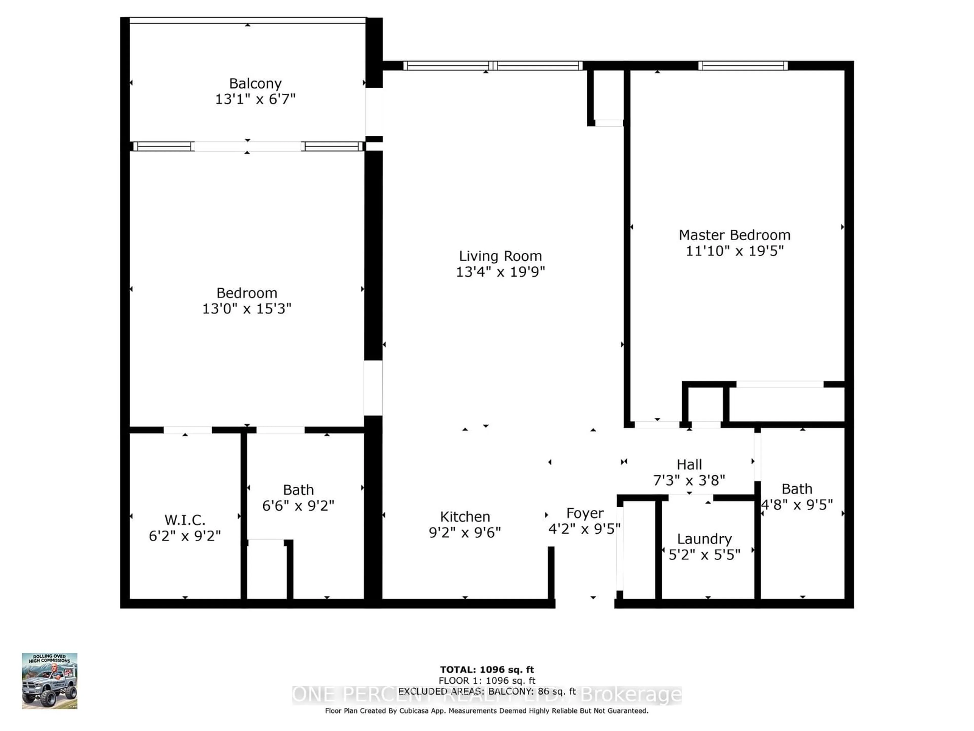 Floor plan for 172 Eighth St #310, Collingwood Ontario L9Y 4T2