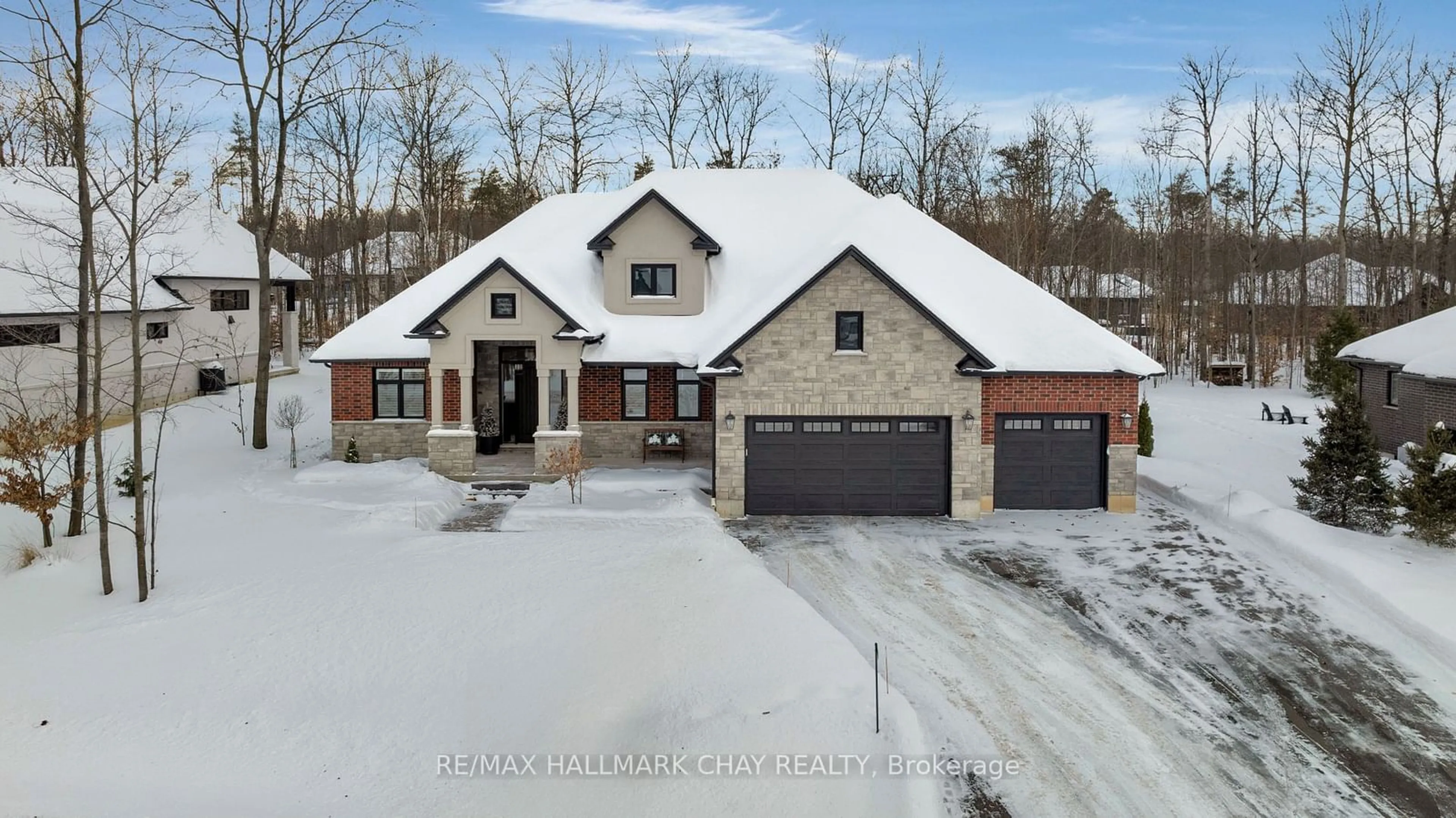 Home with brick exterior material, street for 24 Glenna Tr, Springwater Ontario L9X 2A3